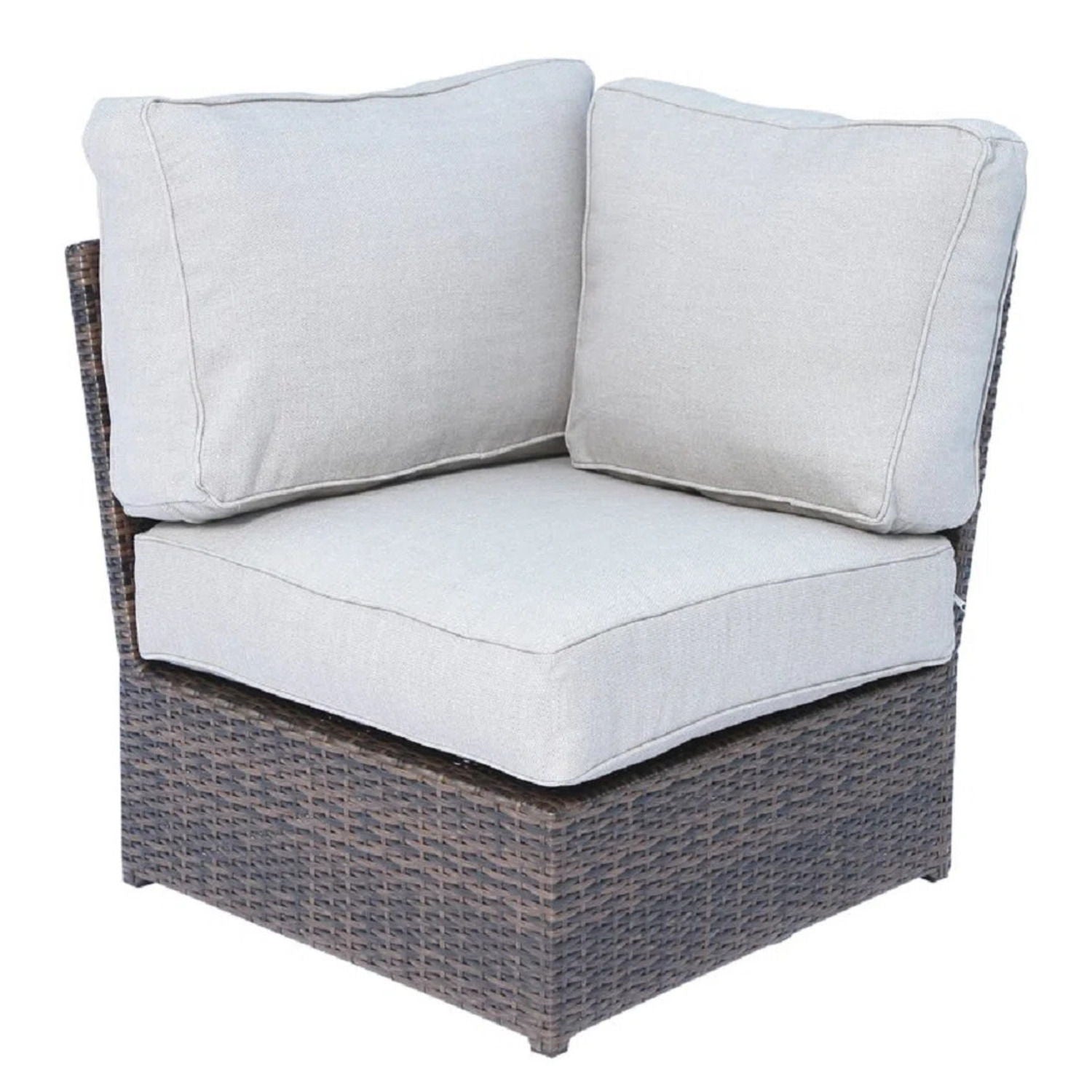 Modular 4 Person Outdoor Seating Group With Cushions - Espresso