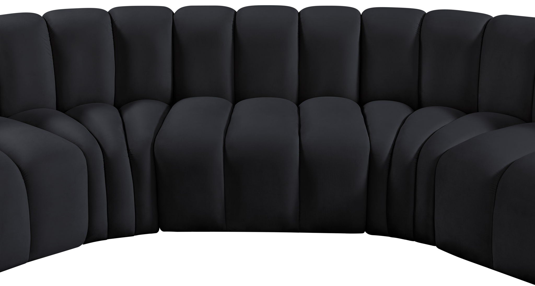 Arc - Velvet Modular U-Shaped Sectional
