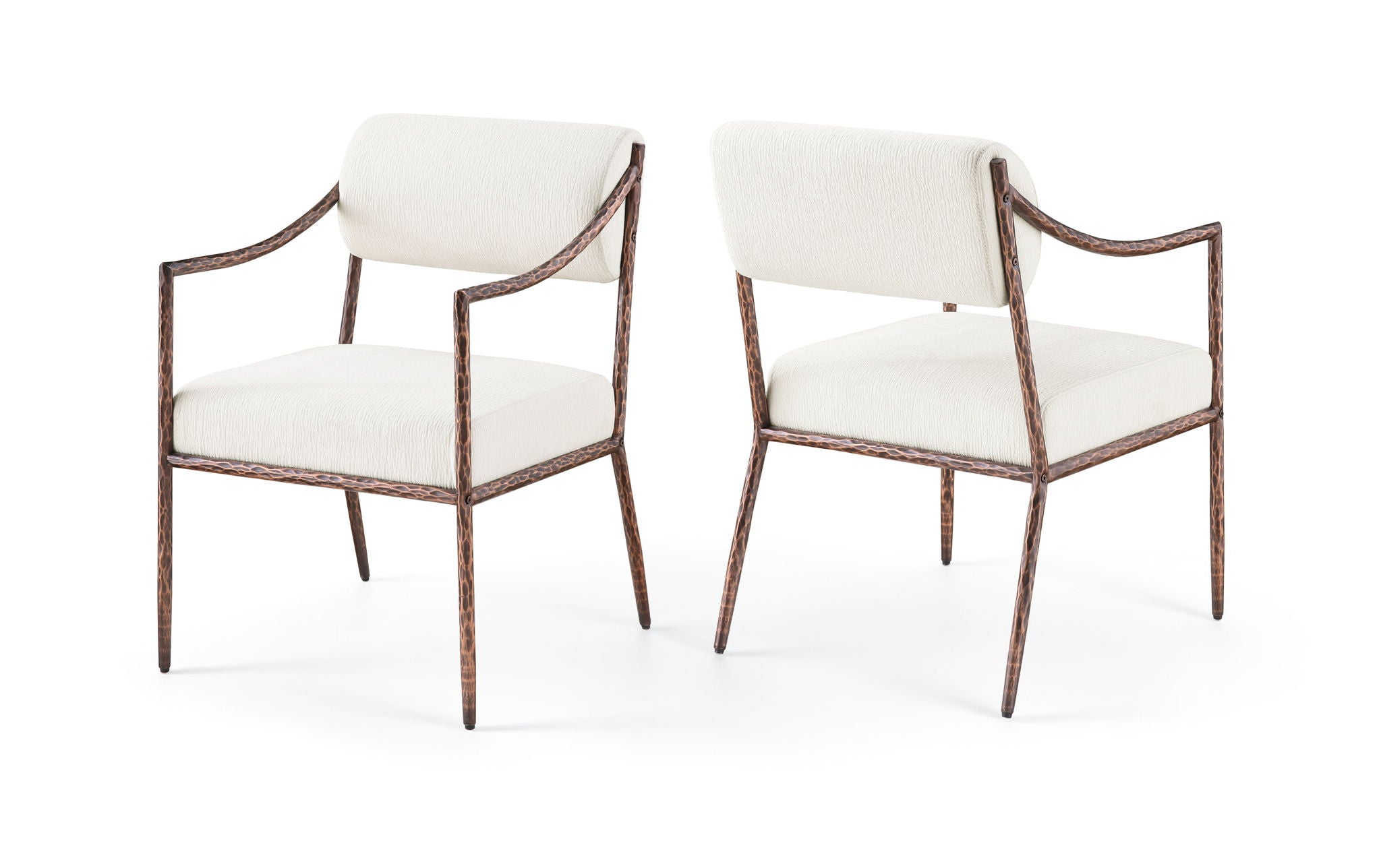 Bastille - Upholstered Dining Arm Chair (Set of 2) - Bronze Frame