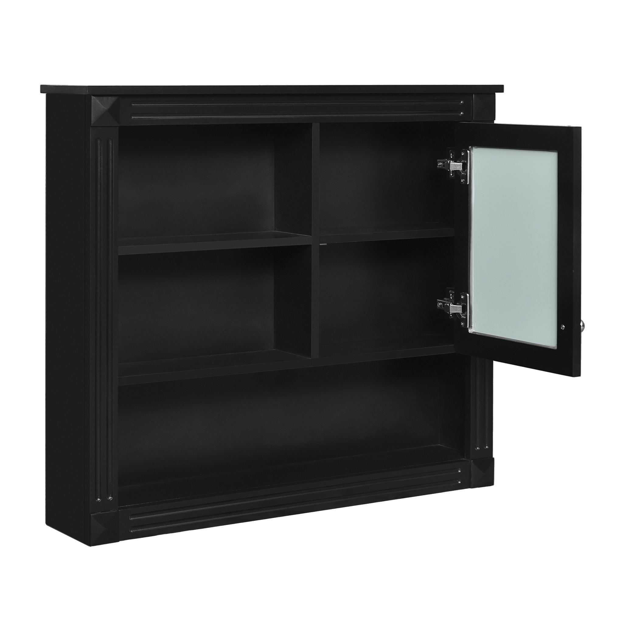 Wall-Mounted Bathroom Cabinet With Mirror And Adjustable Shelves