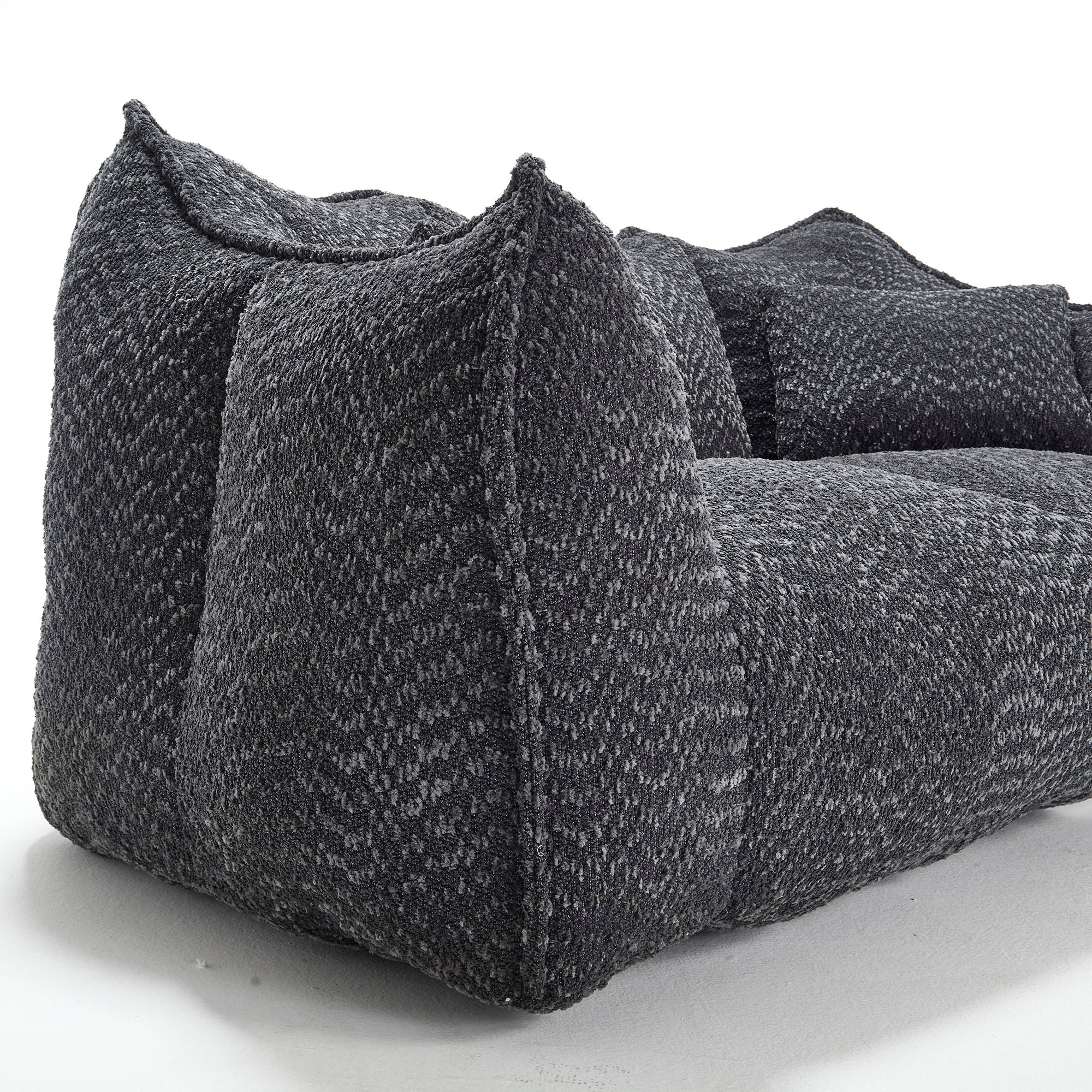 Comfortable Dual Beanbag Chair With High Resilience Foam Core For 2 People