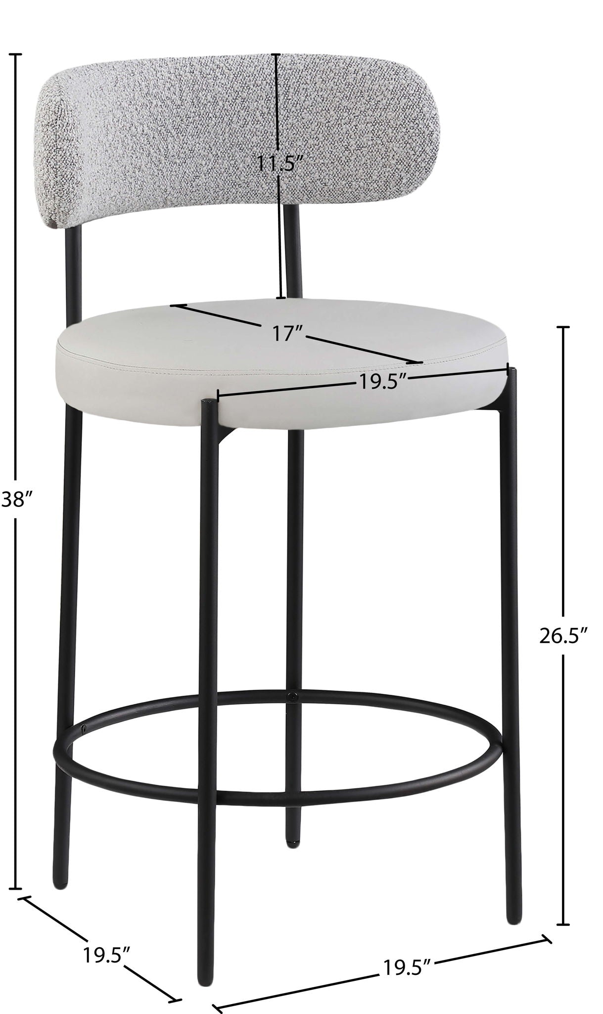 Beacon - Faux Leather Stool (Set of 2)