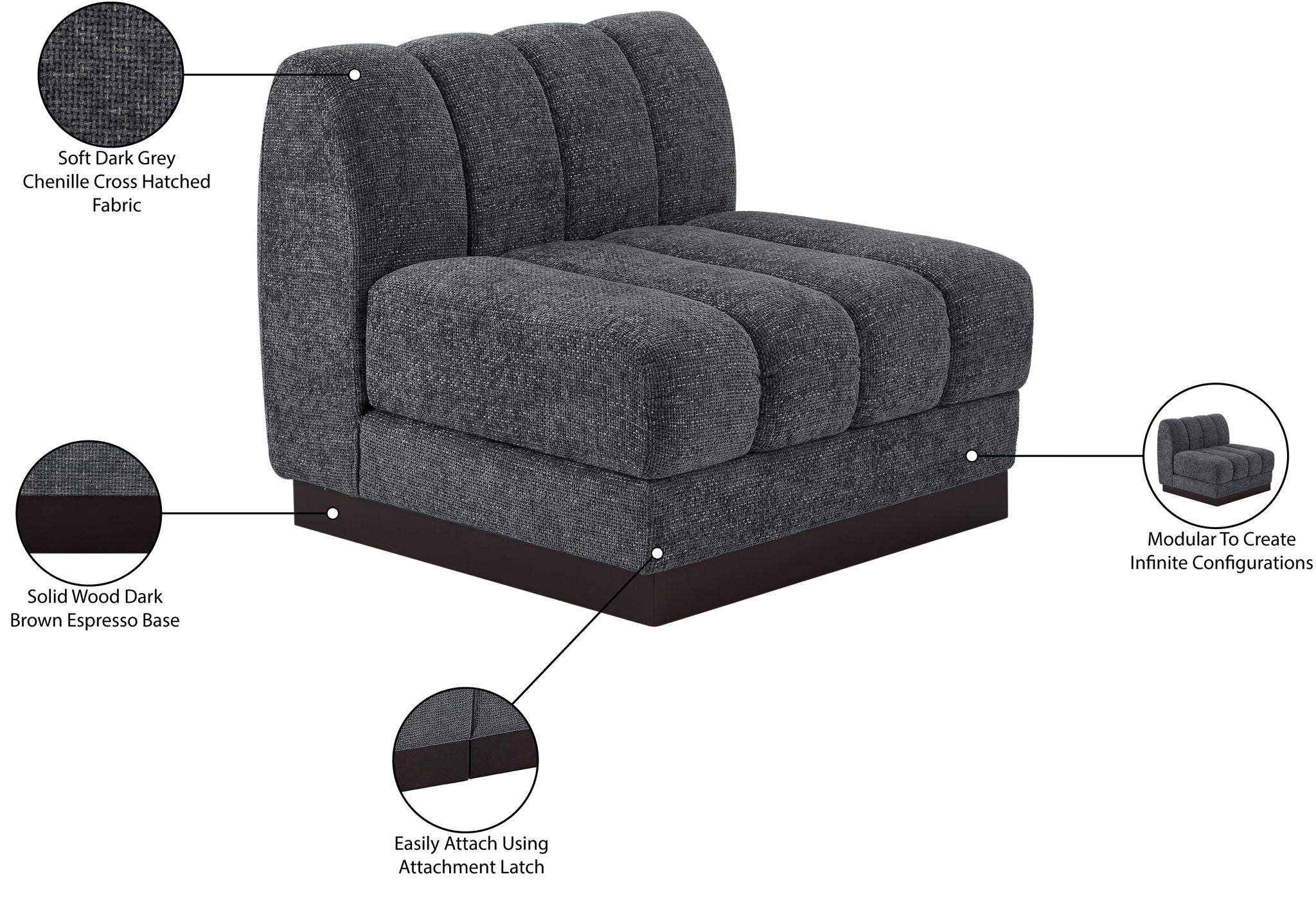Quinn - Armless Chair