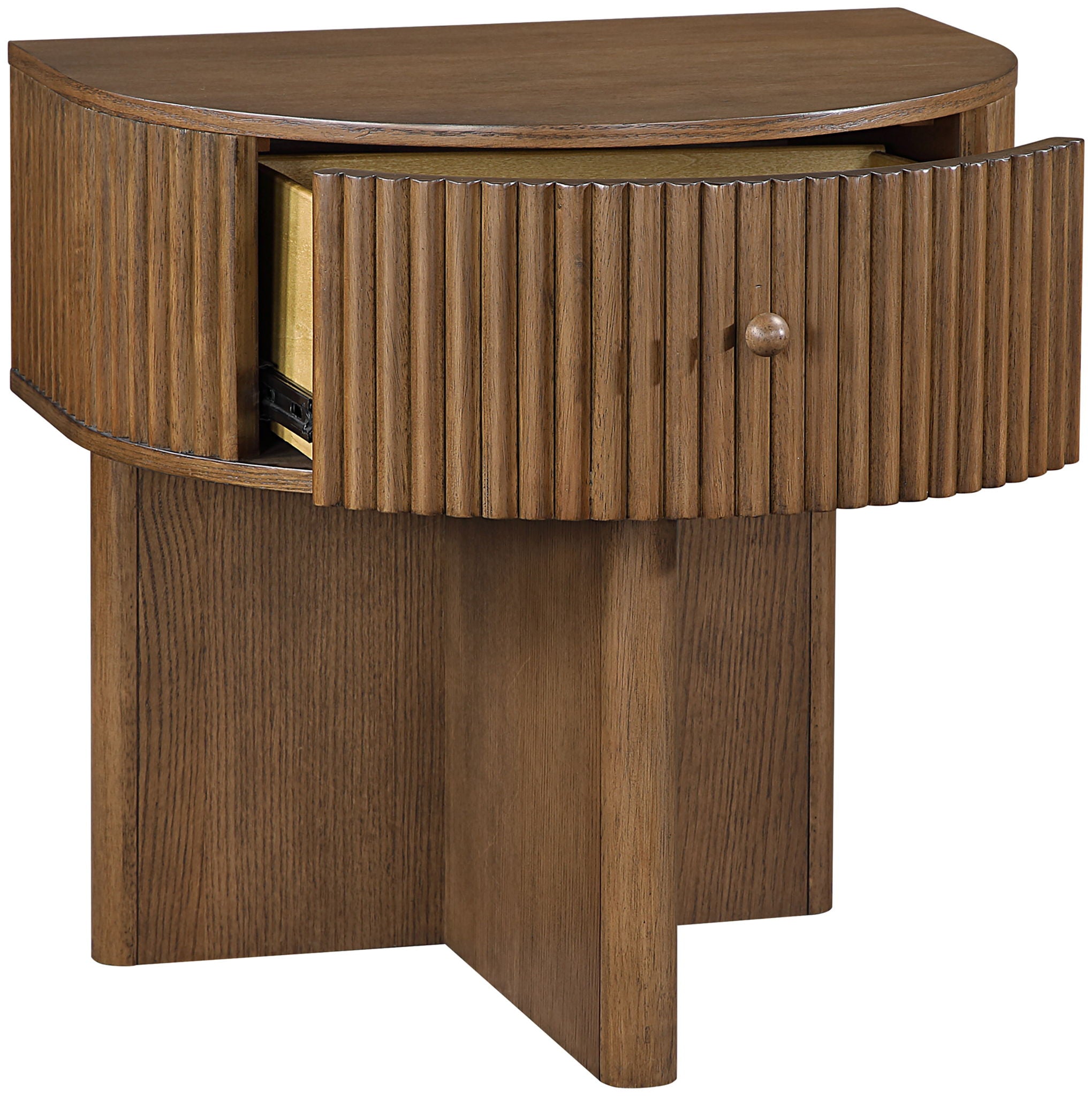 Cortland - Acacia Veneer And Solid Wood Night Stand