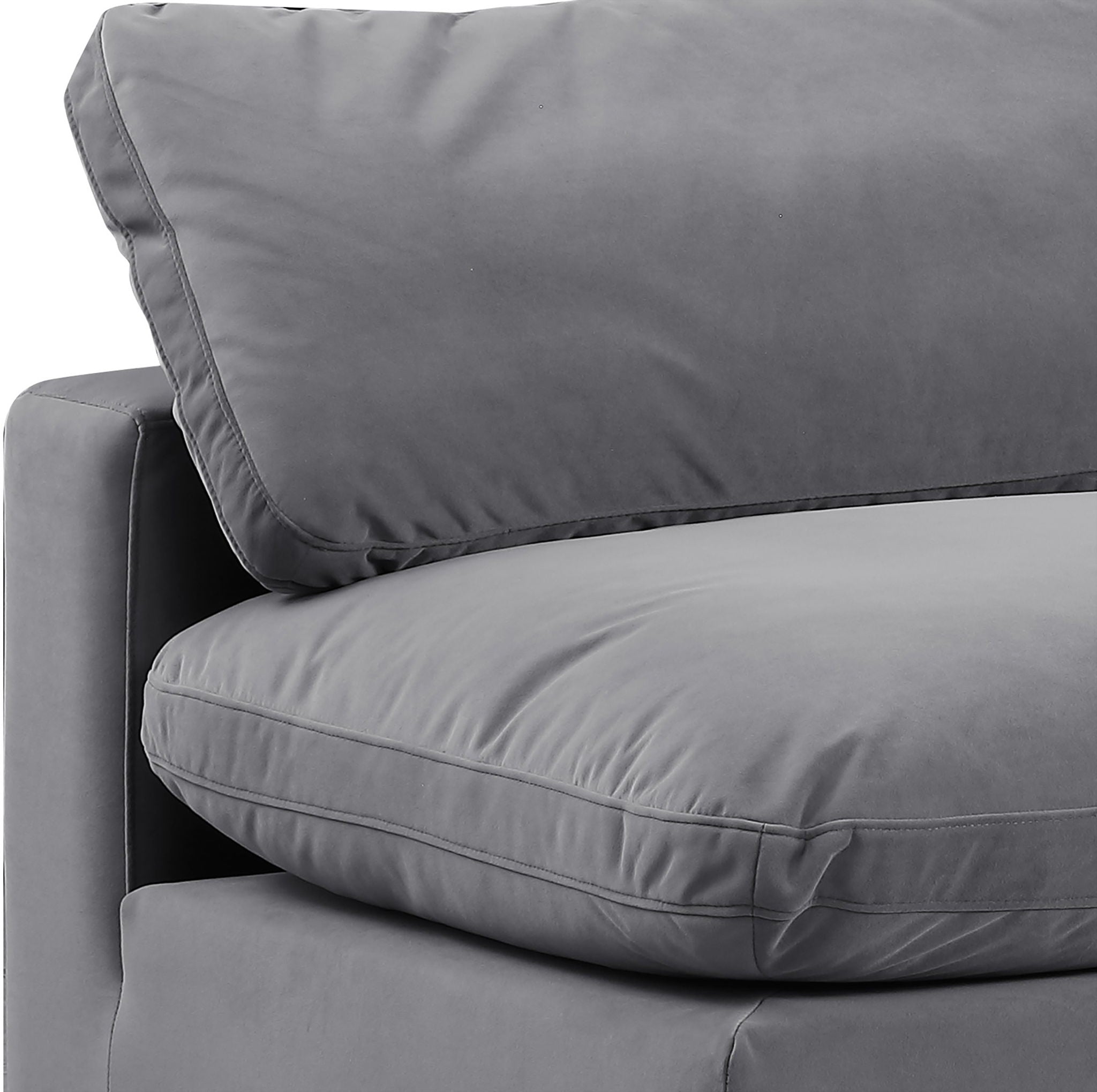 Comfy - Velvet Modular Armless Sofa 2 Seats