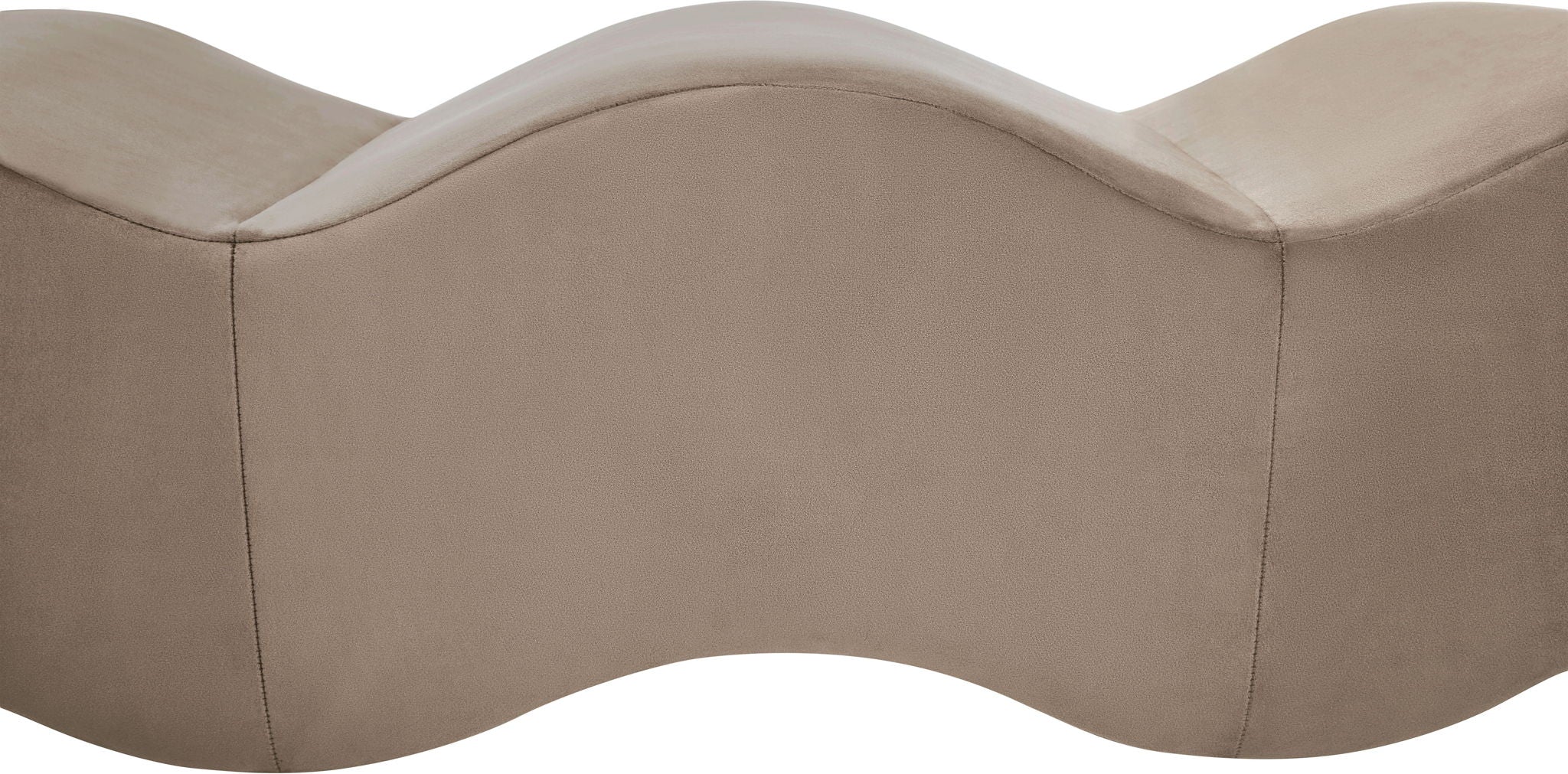 Wave - Velvet Bench