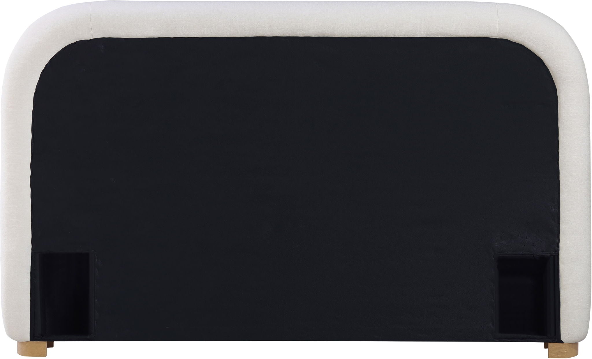 Vaughn - Linen Bed With Natural Base