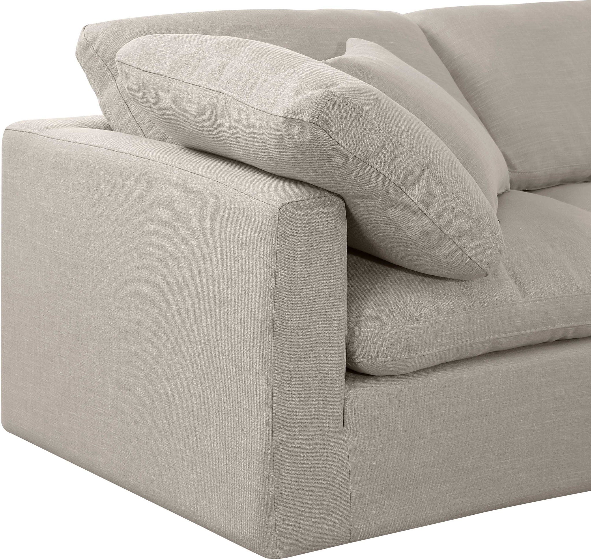 Indulge - Linen 6 Piece Modular U-Shaped Sectional