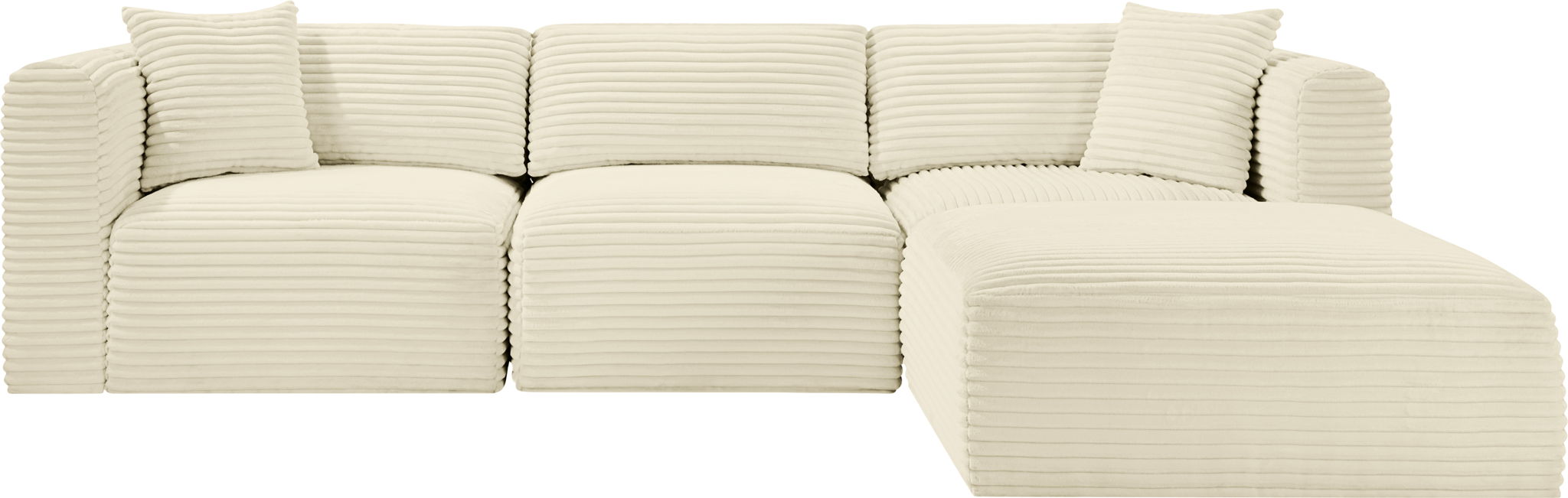 Shaggy - 4 Piece Modular Sectional