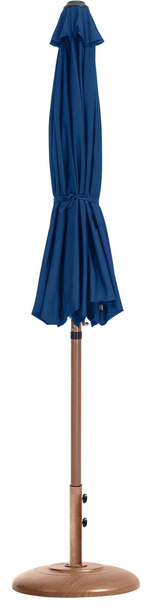 Fiji - Aluminum Patio Umbrella With Round Teak Base