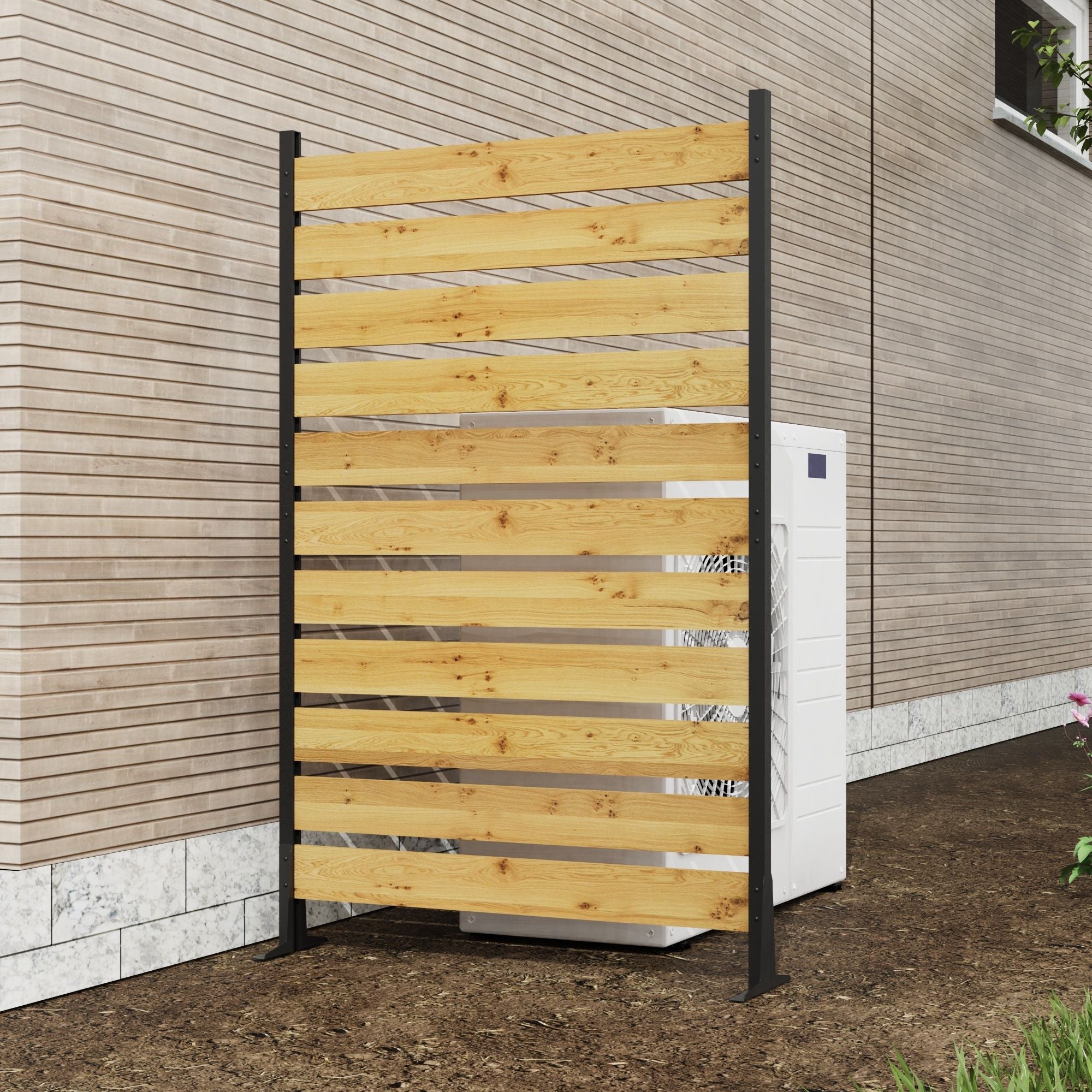 Outdoor Privacy Screen For Pool And Equipment Enclosures