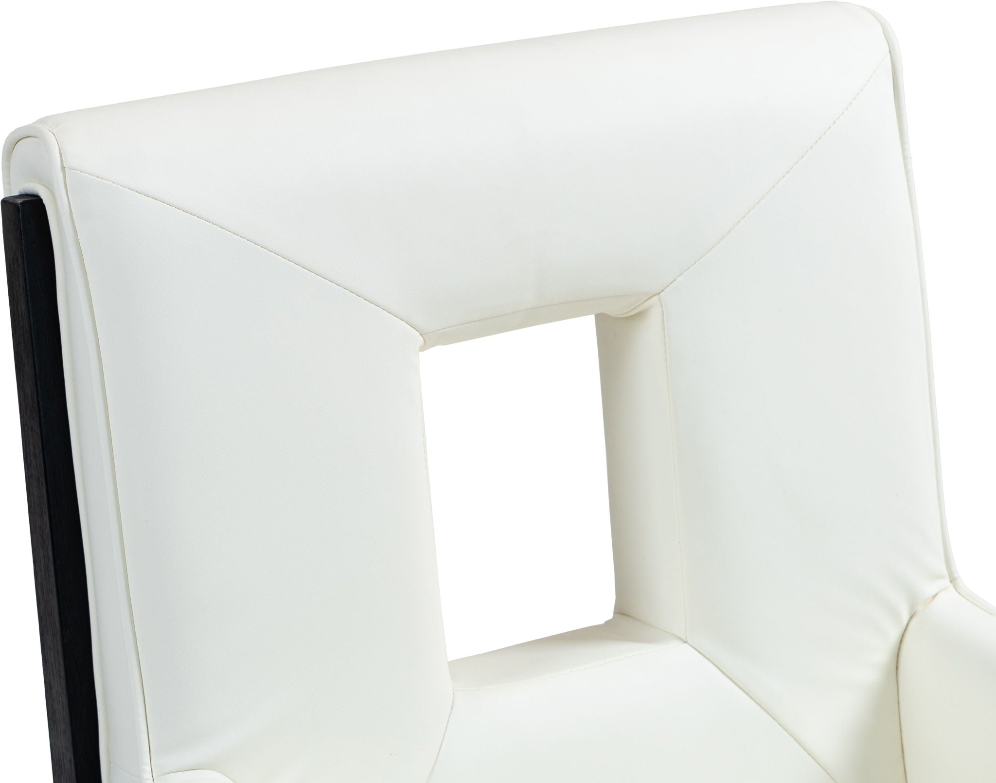 Gwendolyn - Faux Leather Dining Arm Chair With Black Frame