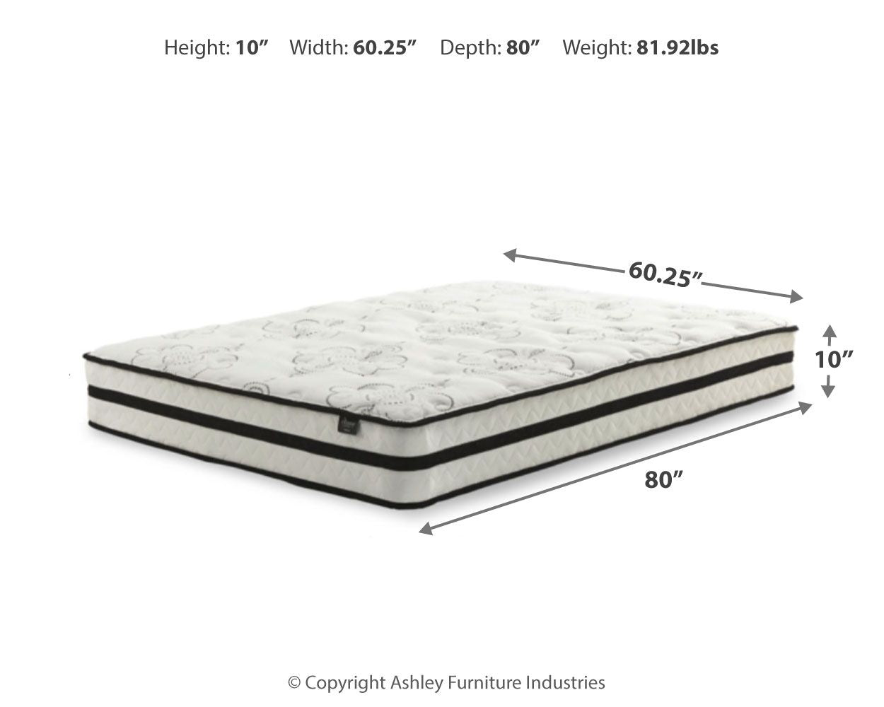 Chime 10 Inch Hybrid - Medium Hybrid Mattress