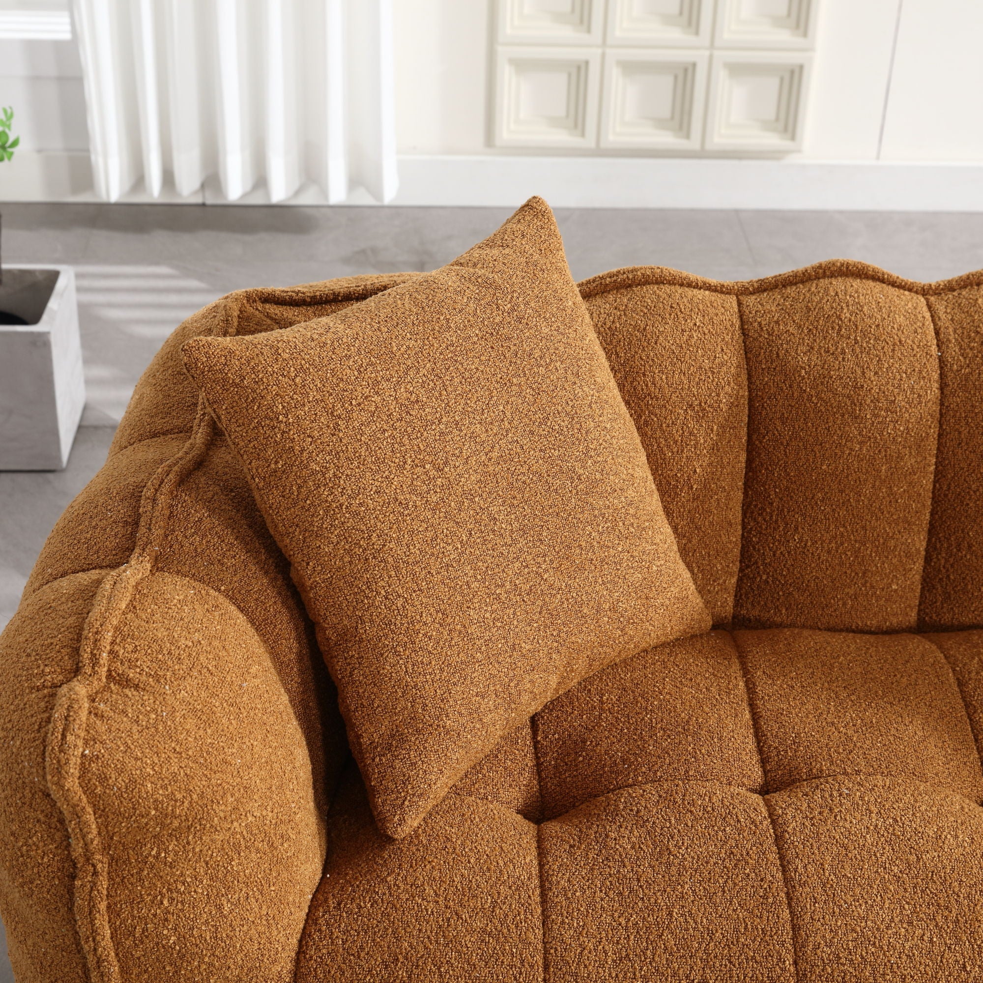 Cozy Beanbag Chair With High Resilience Foam Core For 2