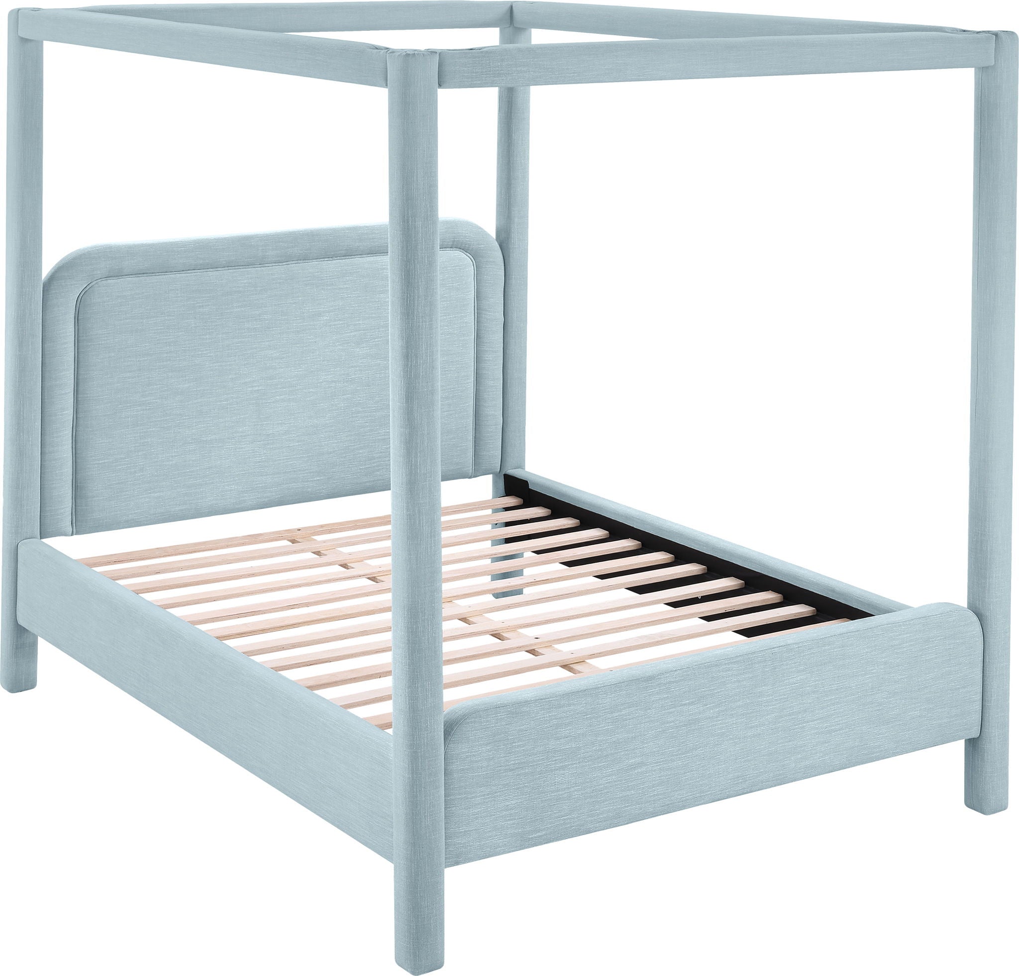 Salina - Linen Textured Fabric Upholstered Bed