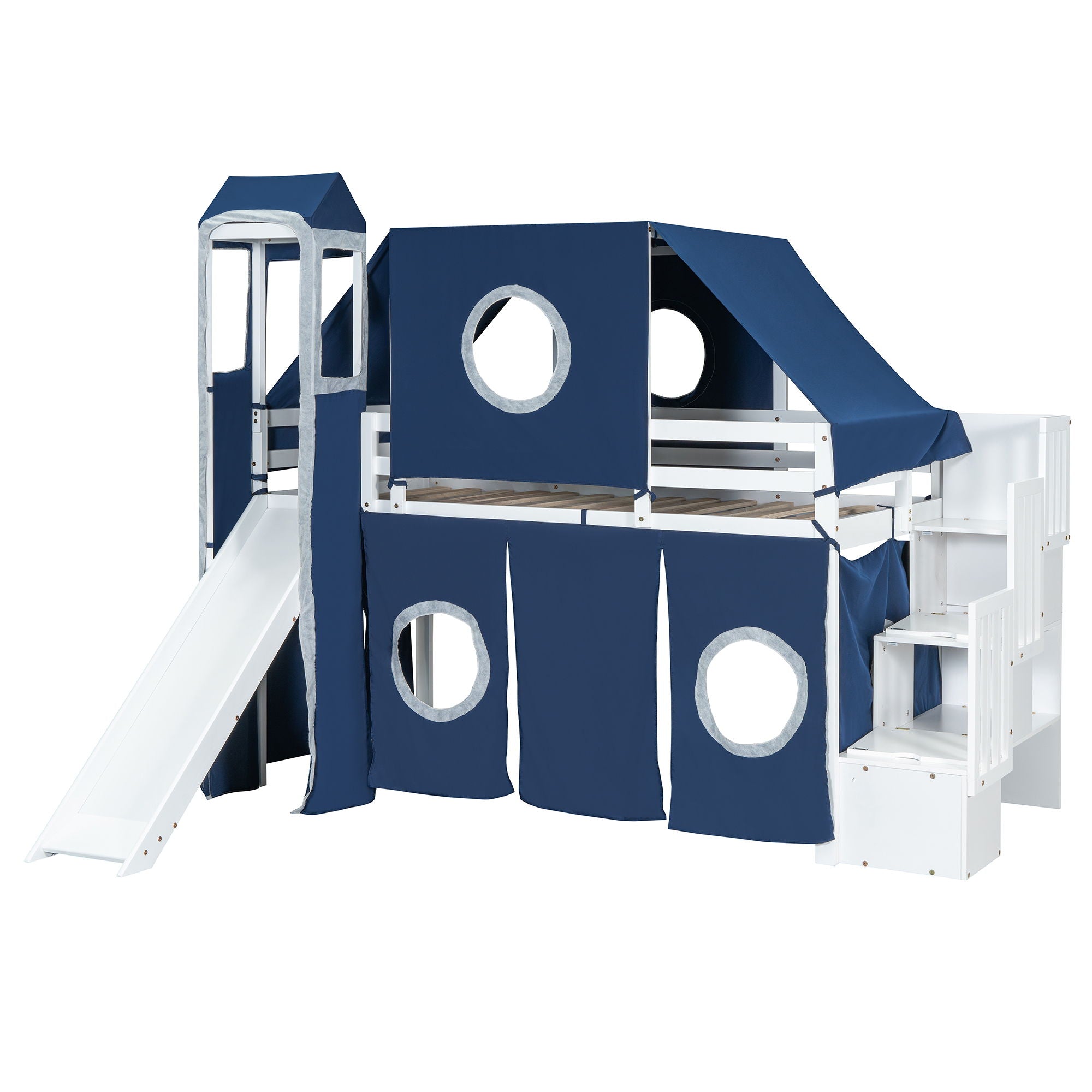 Loft Bed With Tent And Tower