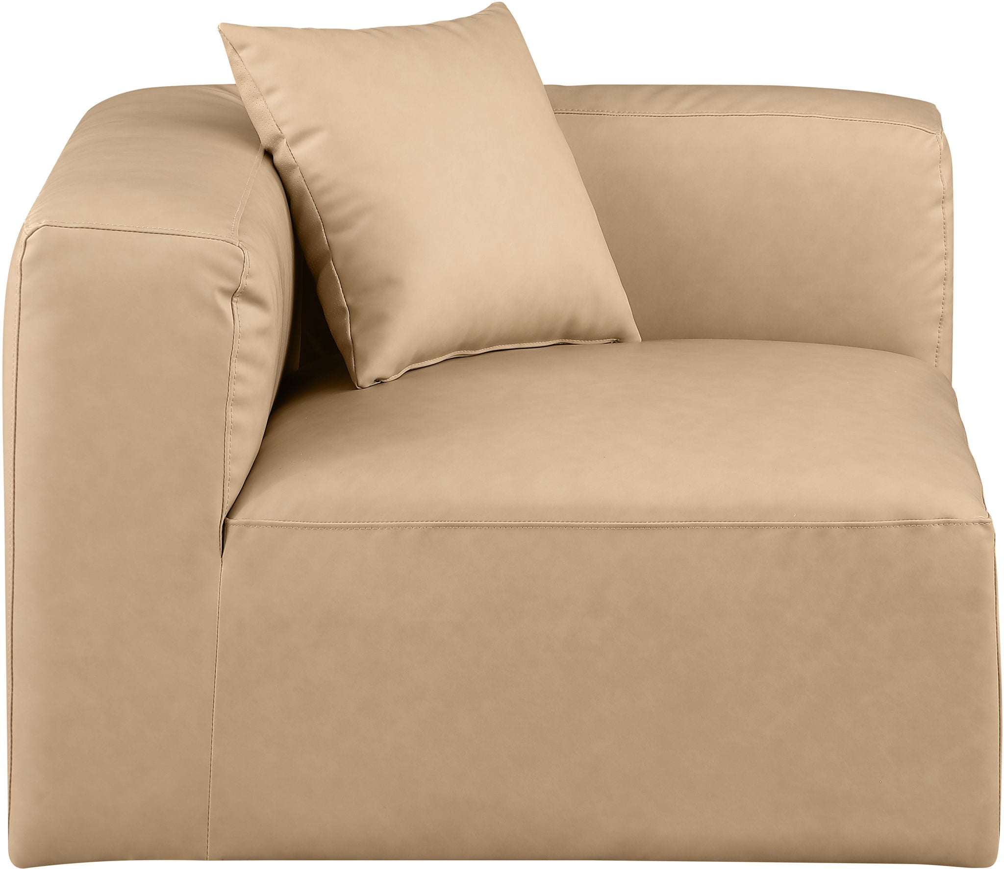 Cube - Corner Chair - Tan