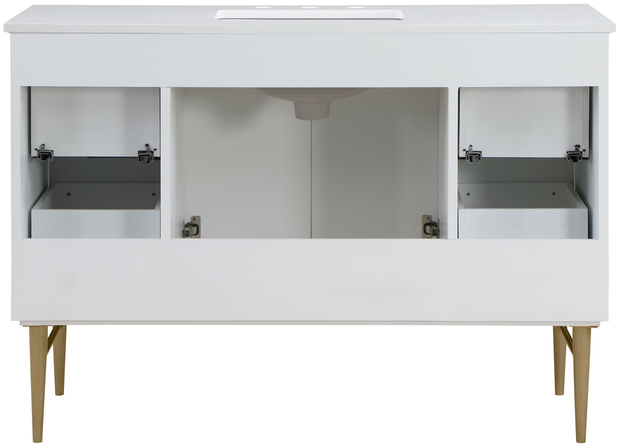 Modernist - Bathroom Vanity With Gold Legs