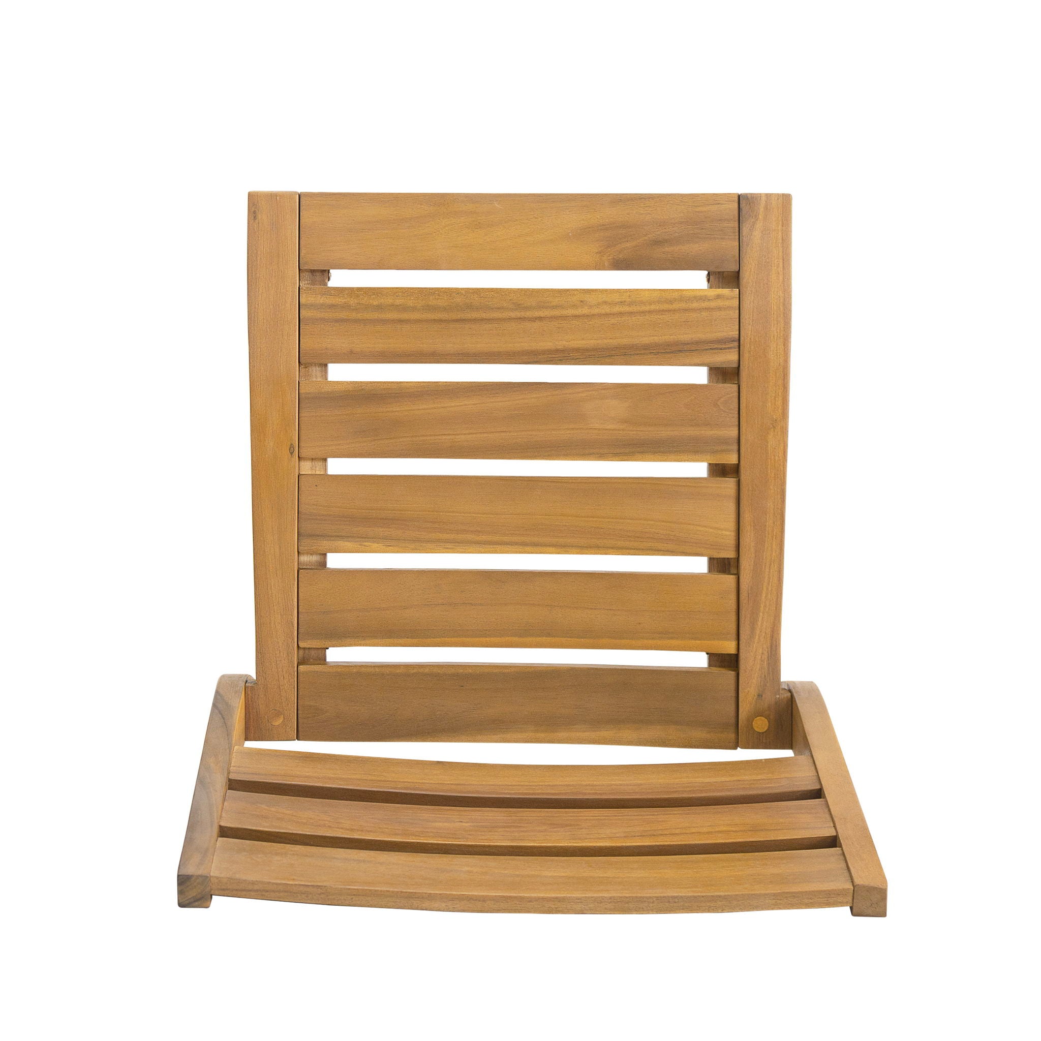 Outdoor 3 Pieces Dining Set, Round Bistro Set - Teak