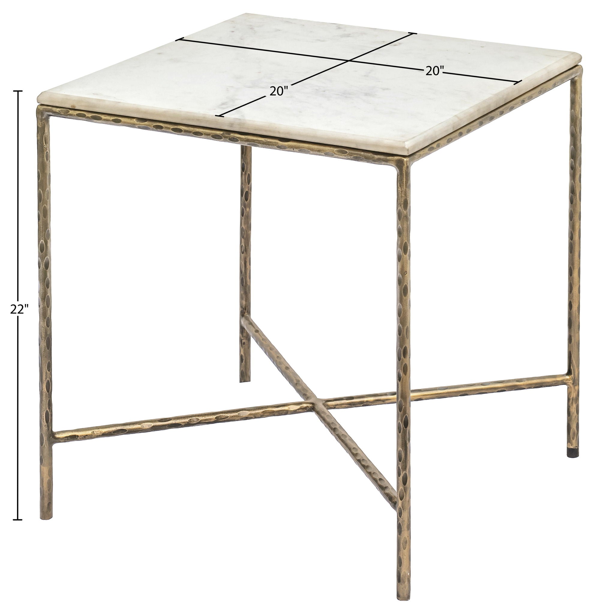 Valen - Marble And Iron Table