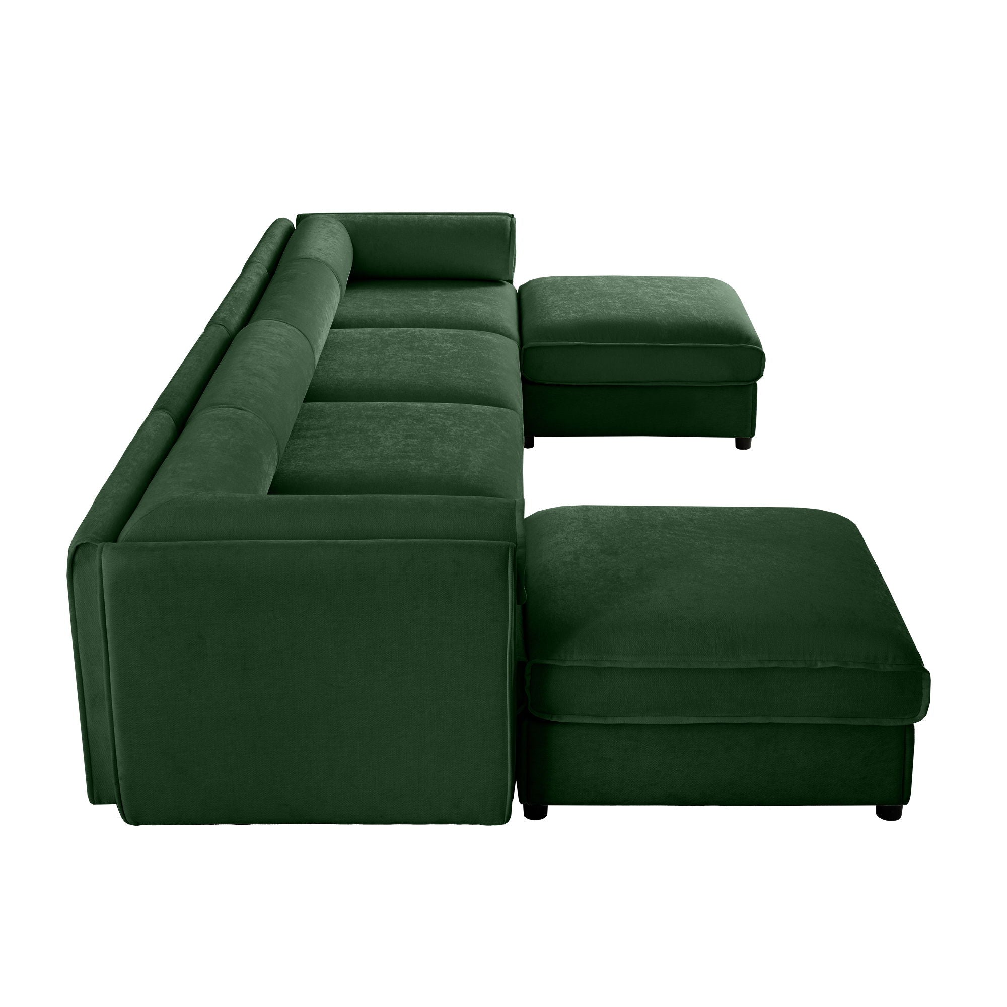 Contemporary Elegant Sofa With Storage And Ottoman