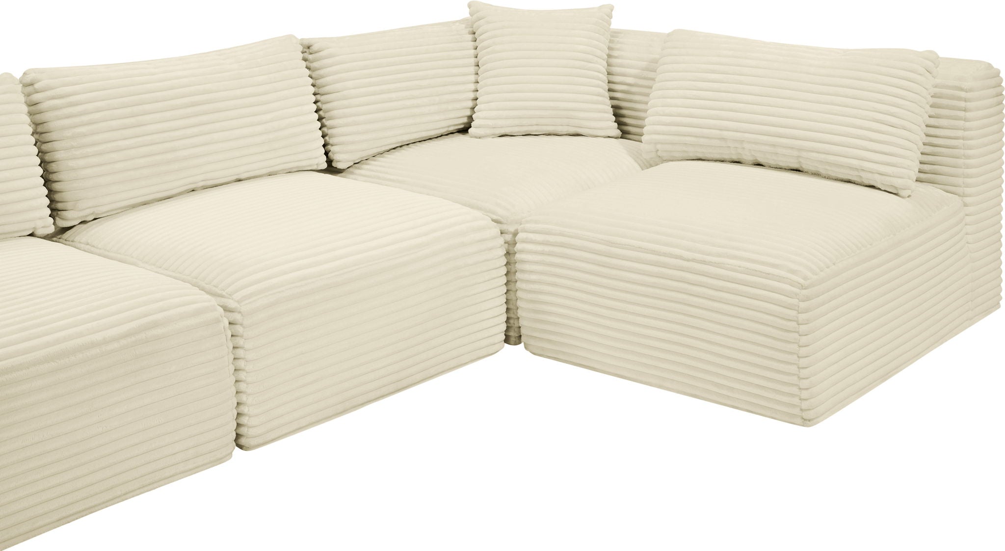 Shaggy - 5 Piece Modular U-Shaped Sectional