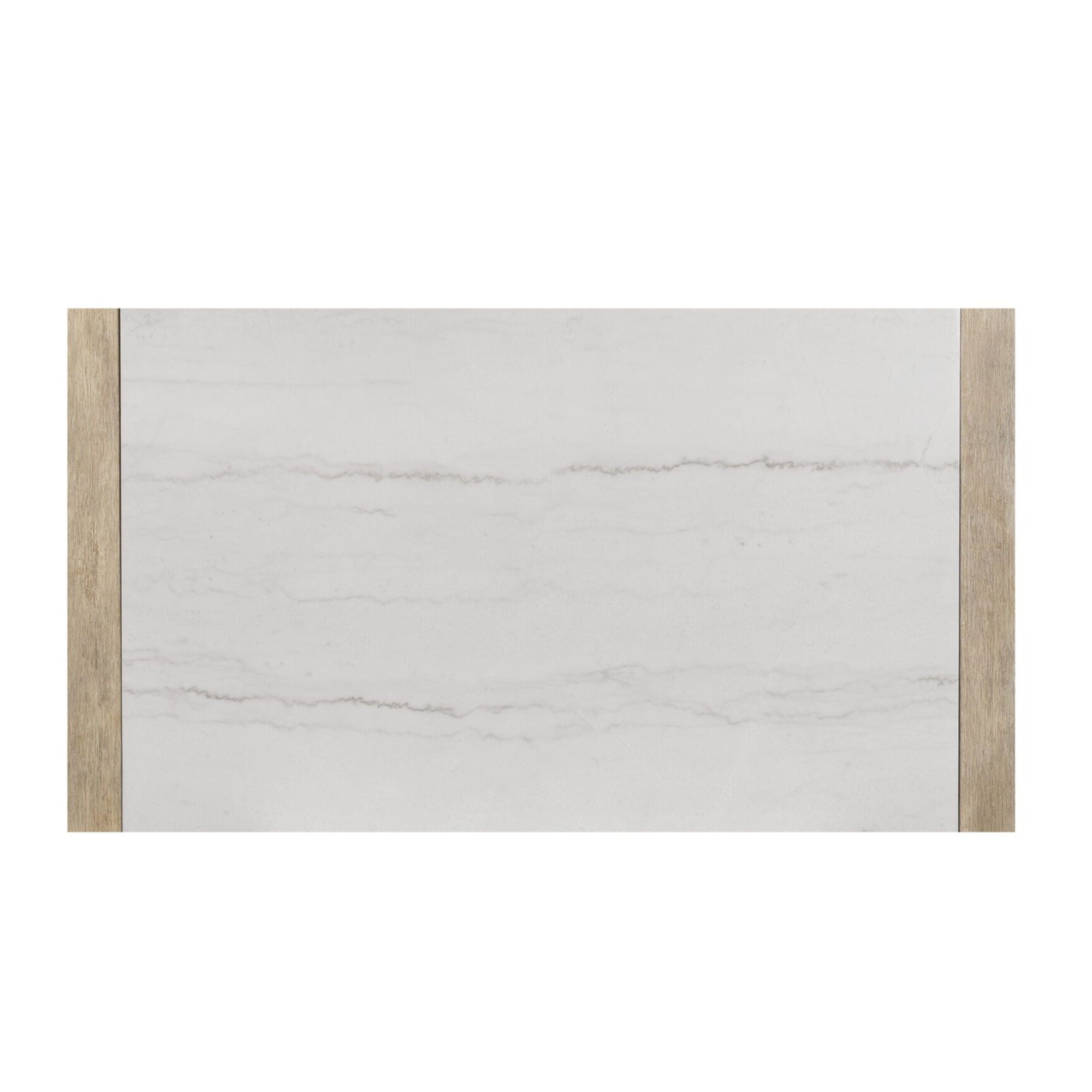 Vanilla - Real Marble Dining Table And Chair Set With Upholstery - Beige / Natural