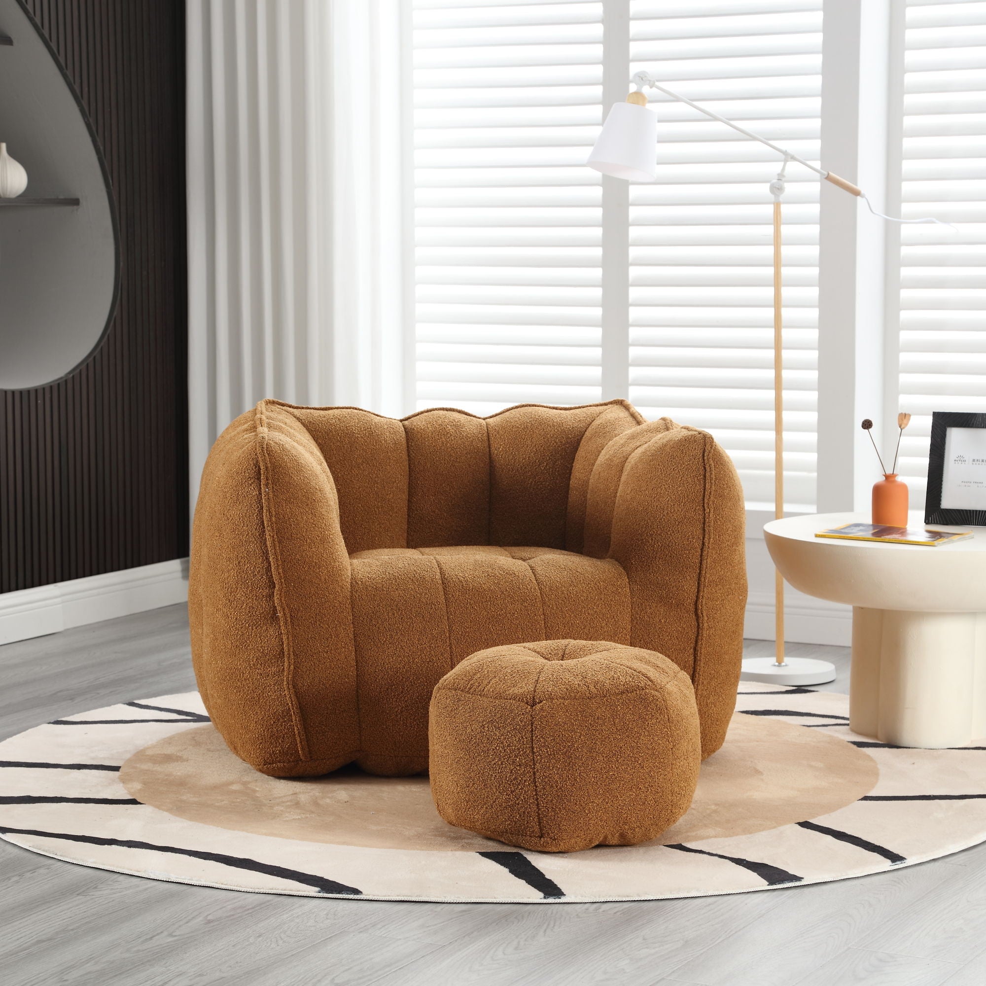 Soft Bean Bag Chair With High Resilient Foam