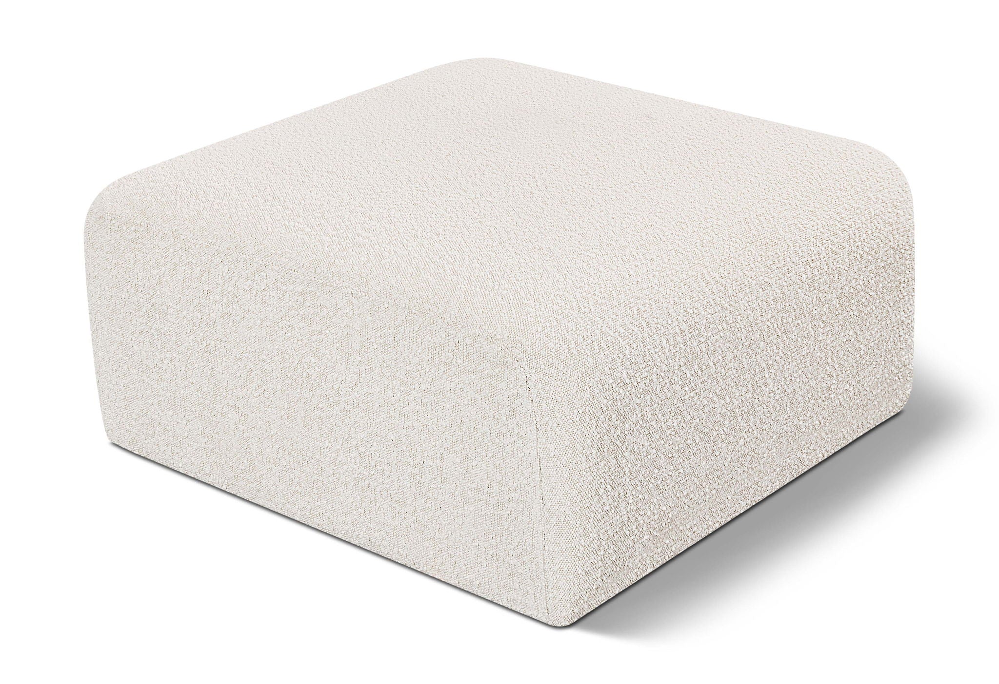 Arc - Boucle Fabric Ottoman