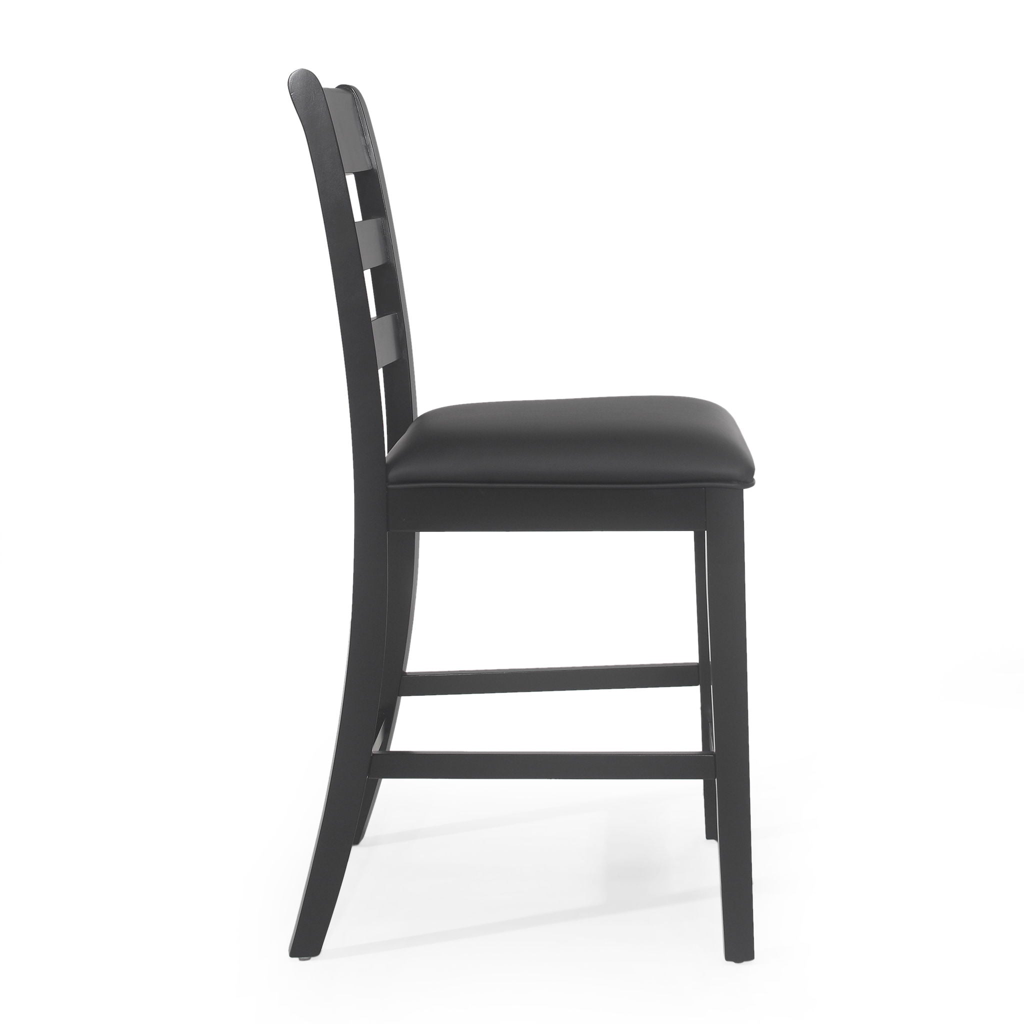 Farmhouse Upholstered Wood Counter Stools