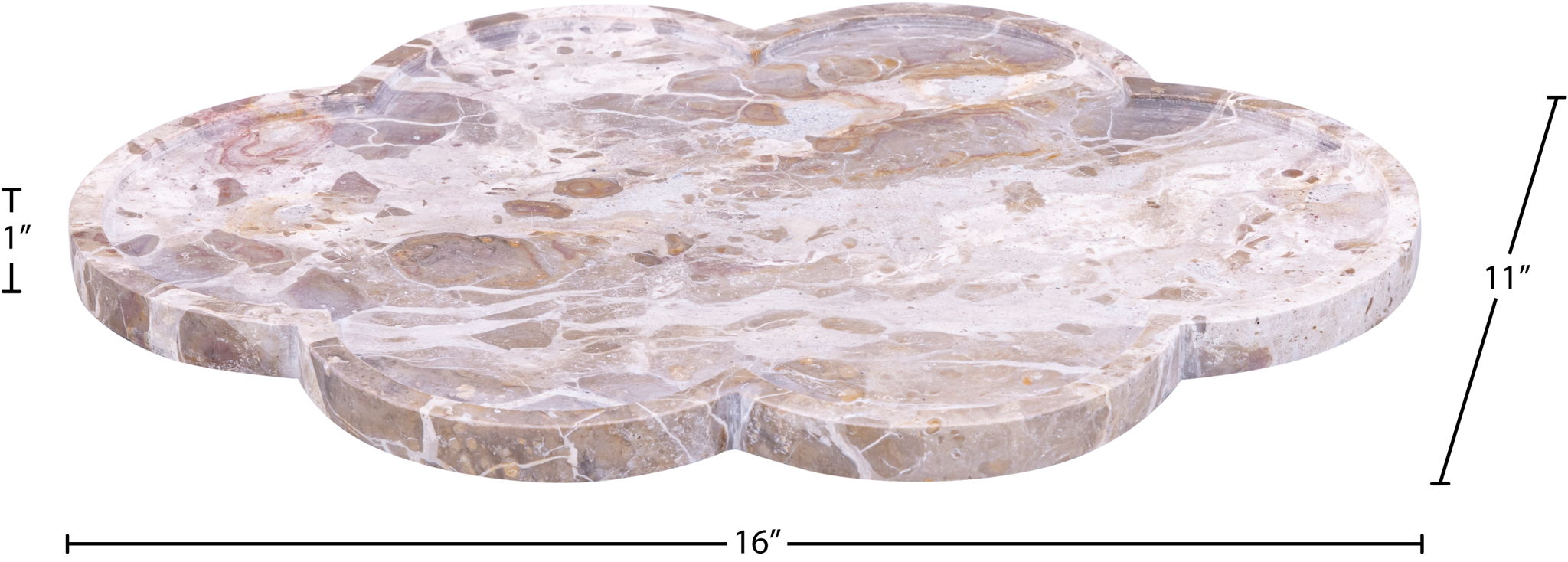 Rimini - Marble Clover Shaped Tray