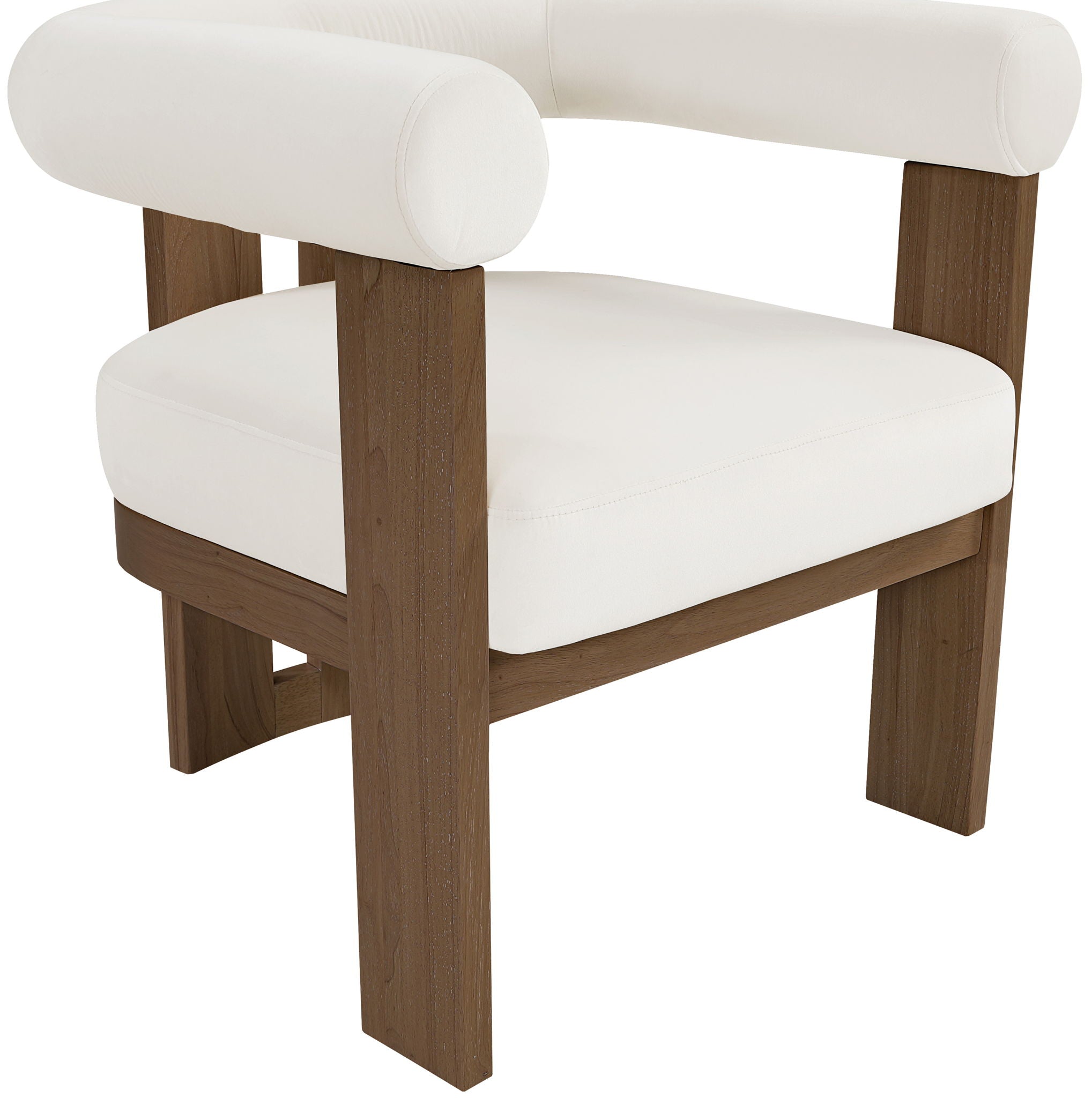 Arienzo - Performance Fabric Upholstered Accent Chair - Walnut Base