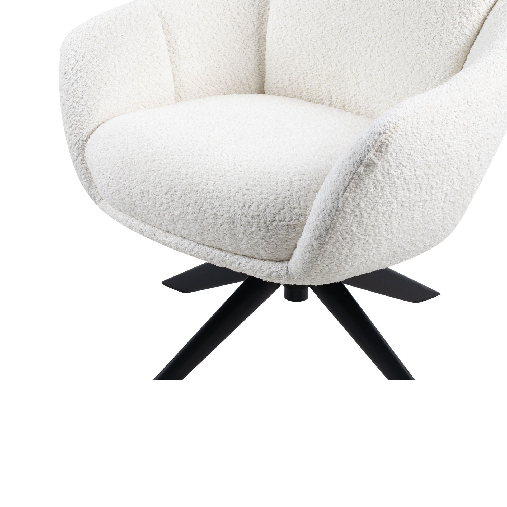 Fleming - Boucle Swivel Lounge Chair