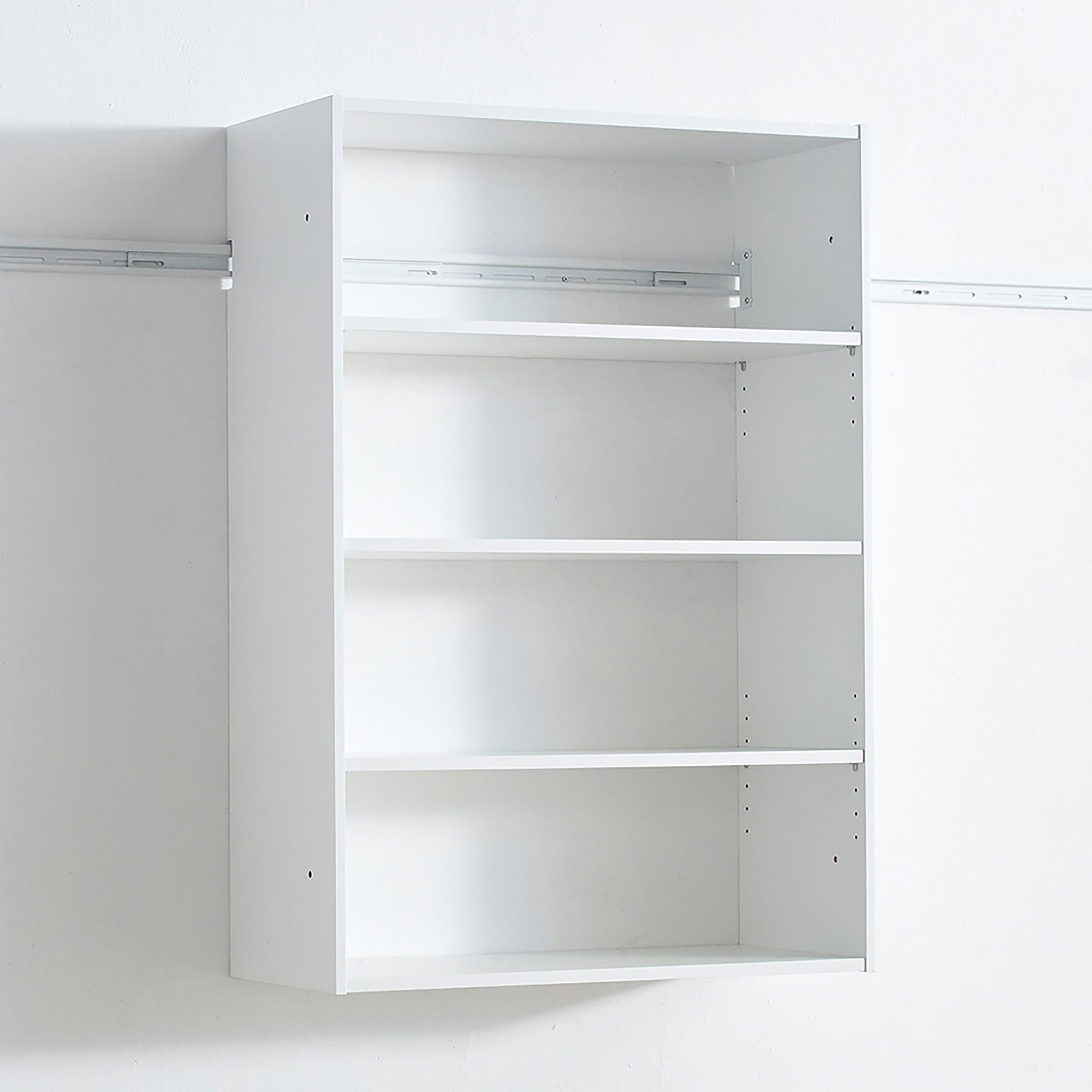 Devi - Wall Mounted Wood Closet System With Modular Units