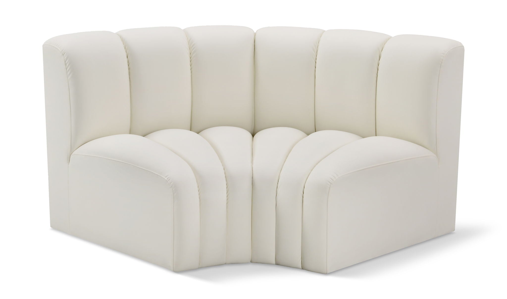 Arc - Faux Leather 2 Piece Modular Sofa