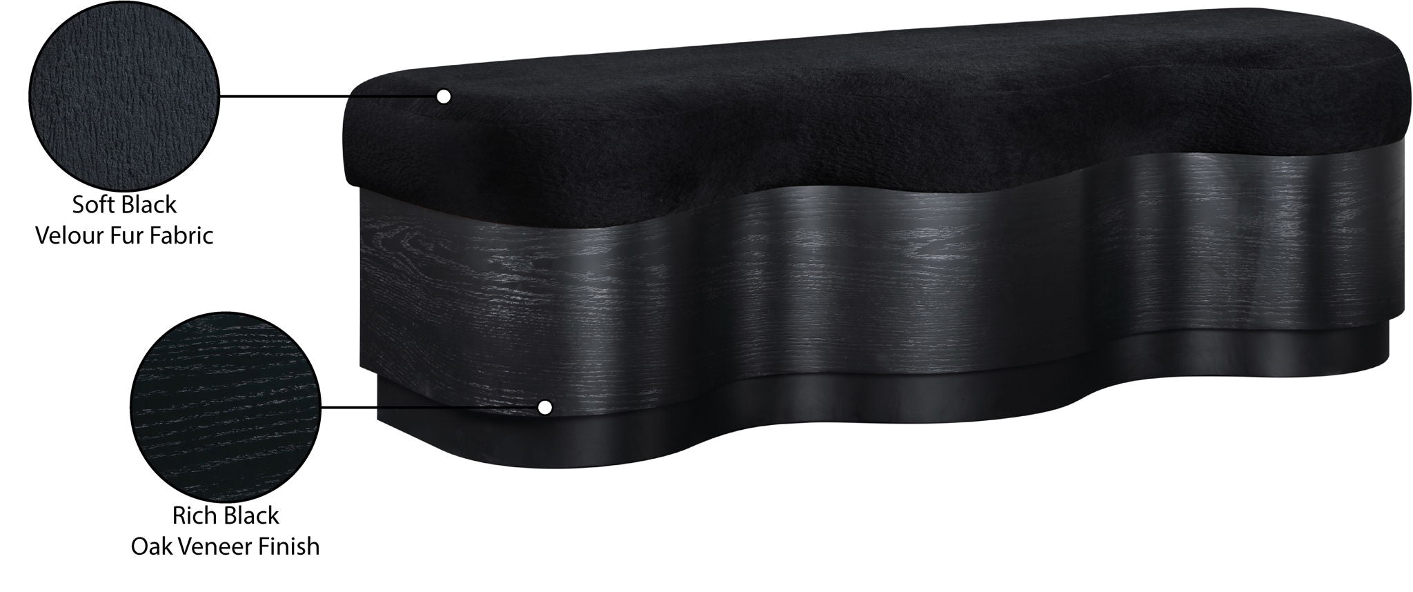Savoy - Bench With Black Base