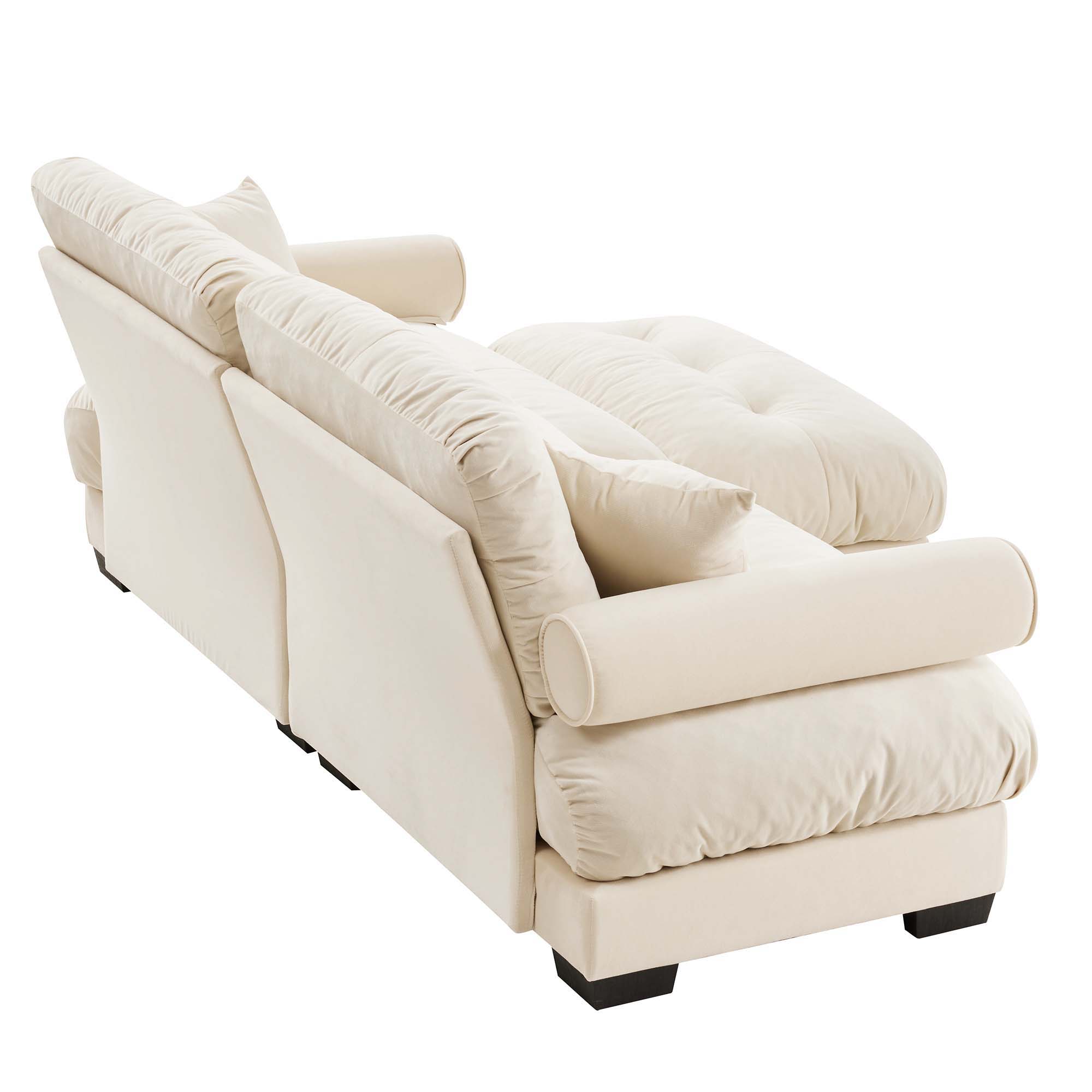 Super Comfort Oversized Modular Sectional Sofa With Movable Ottoman