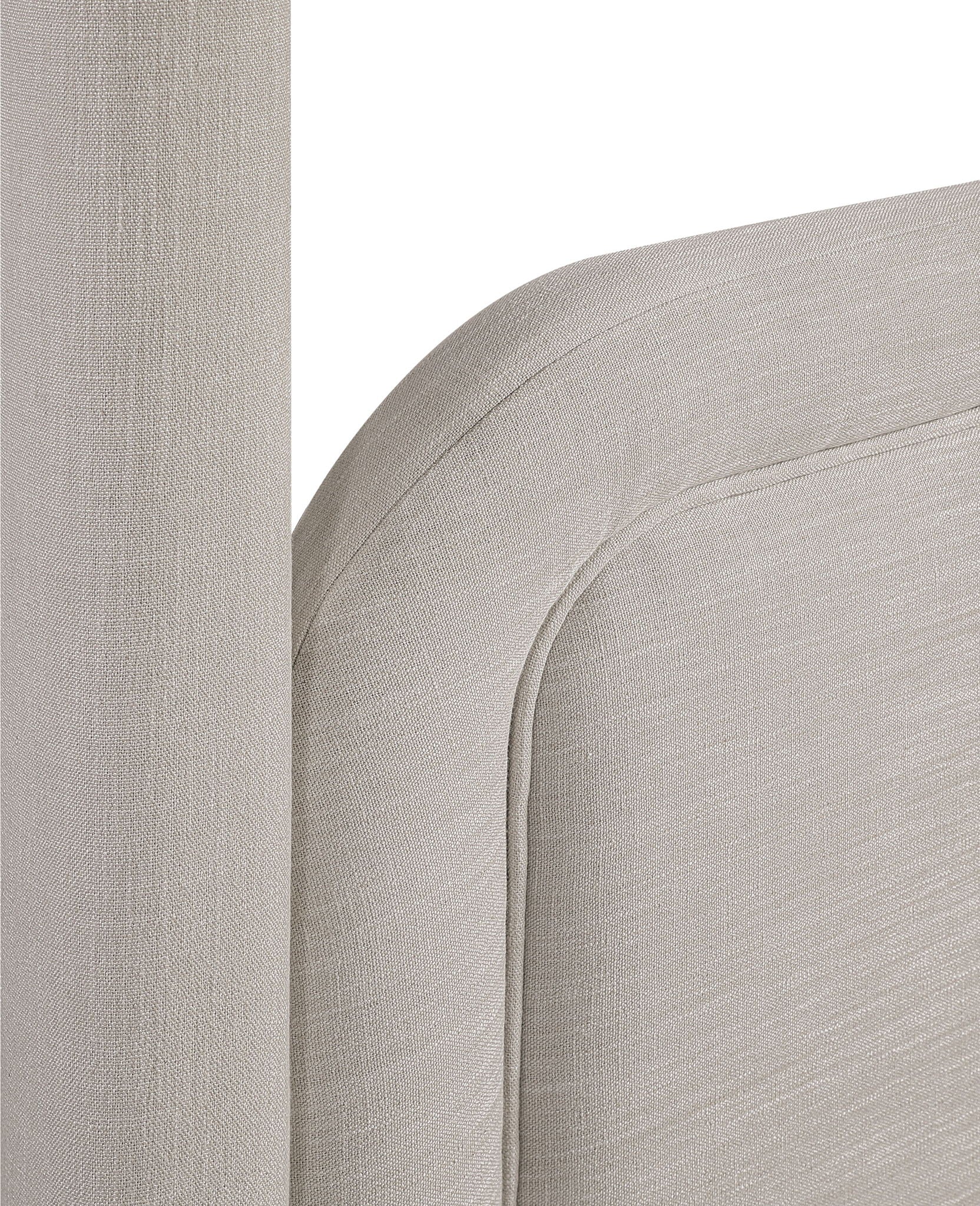 Salina - Linen Textured Fabric Upholstered Bed