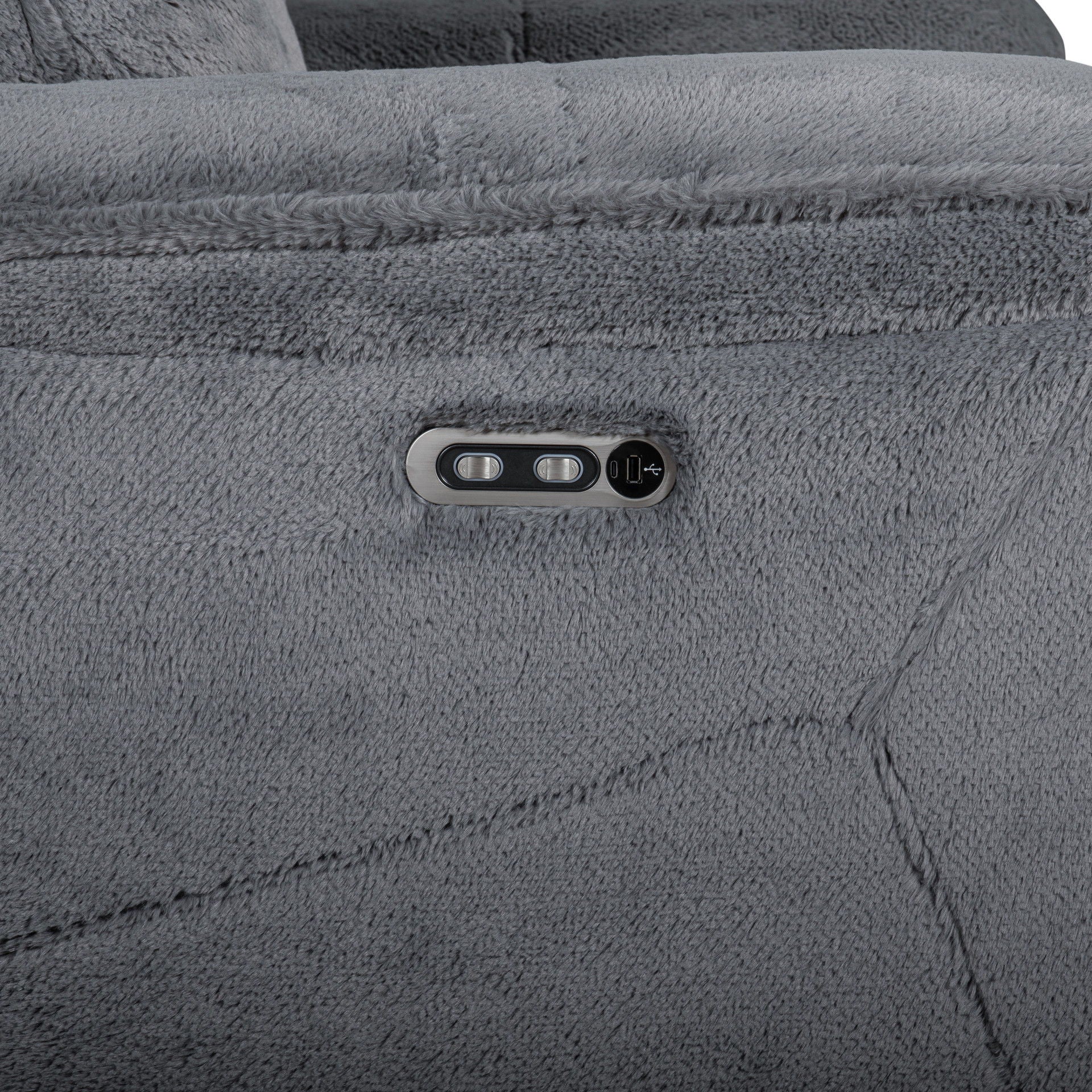 Teddy - Recliner With Power Headrest & Footrest - Gray