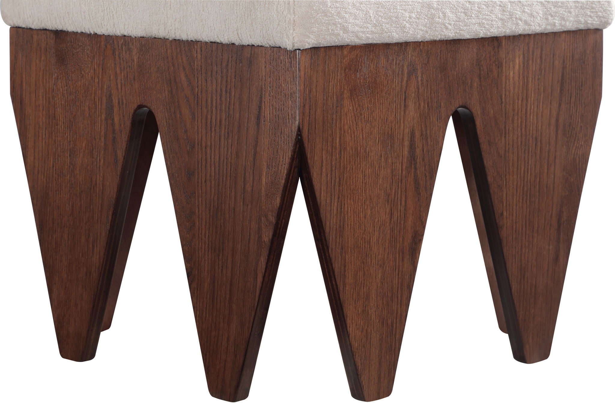 Altair - Fabric Bench - Dark Brown Base