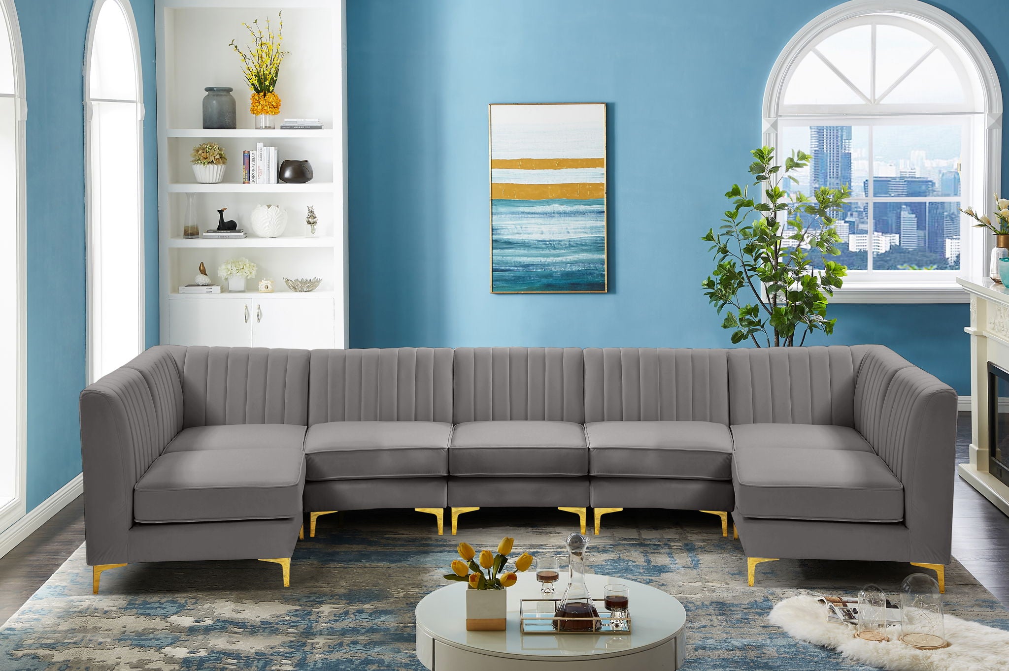 Alina - 7 Piece Modular Sectional