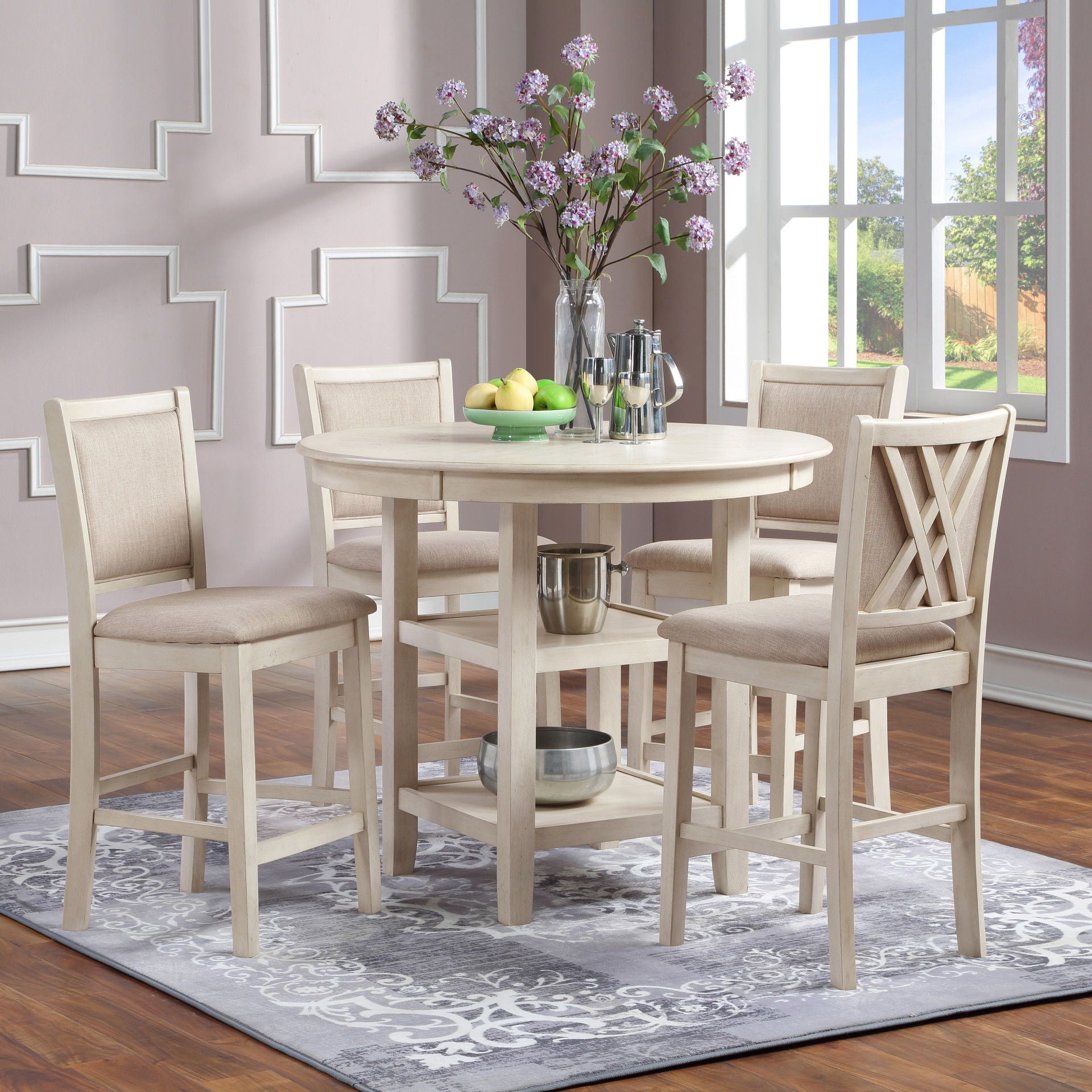 Amy - 5 Piece Counter Dining Set