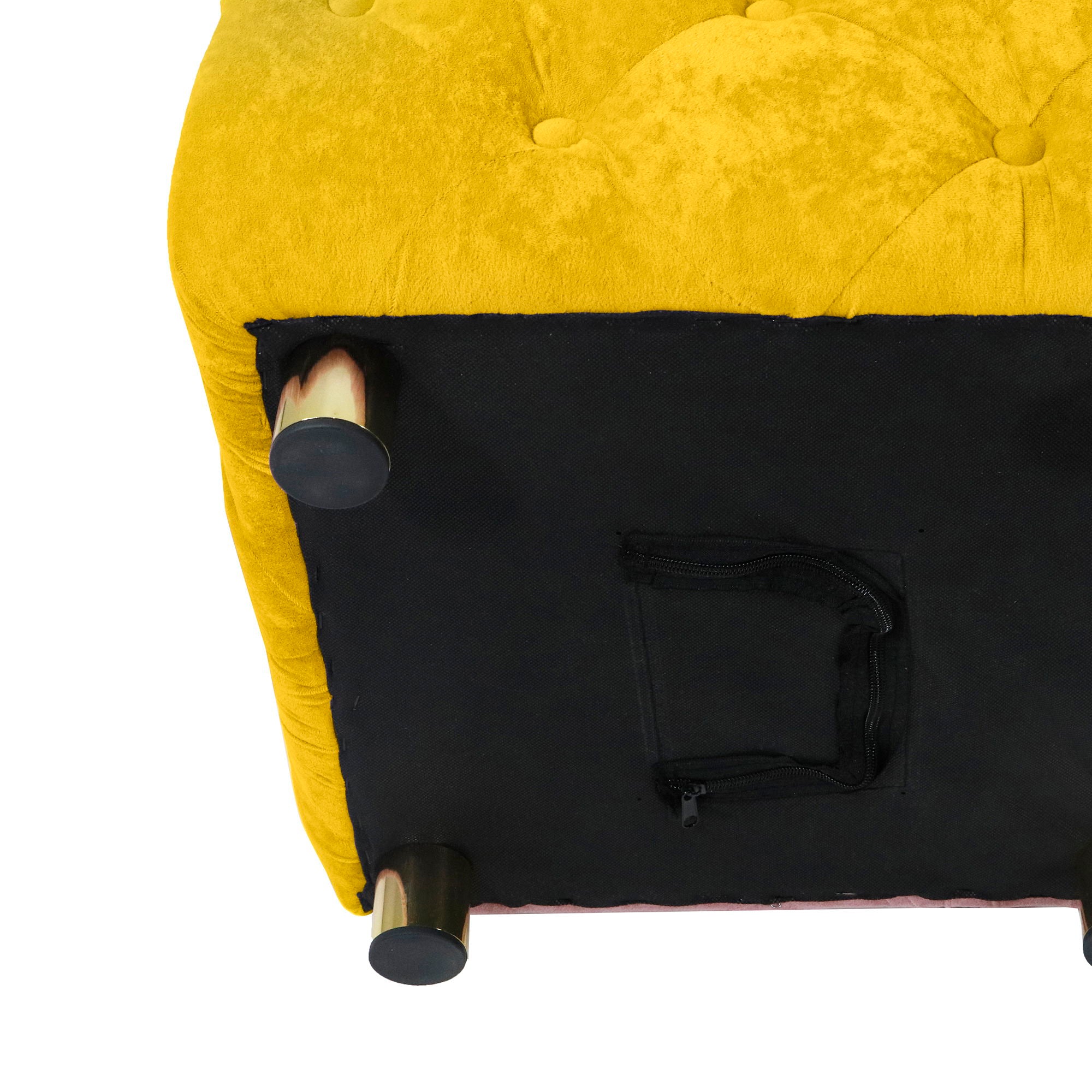 Modern Upholstered Ottoman, Exquisite Small End Table, Soft Foot Stool, Dressing Makeup Chair, Comfortable Seat For Living Room, Bedroom, Entrance