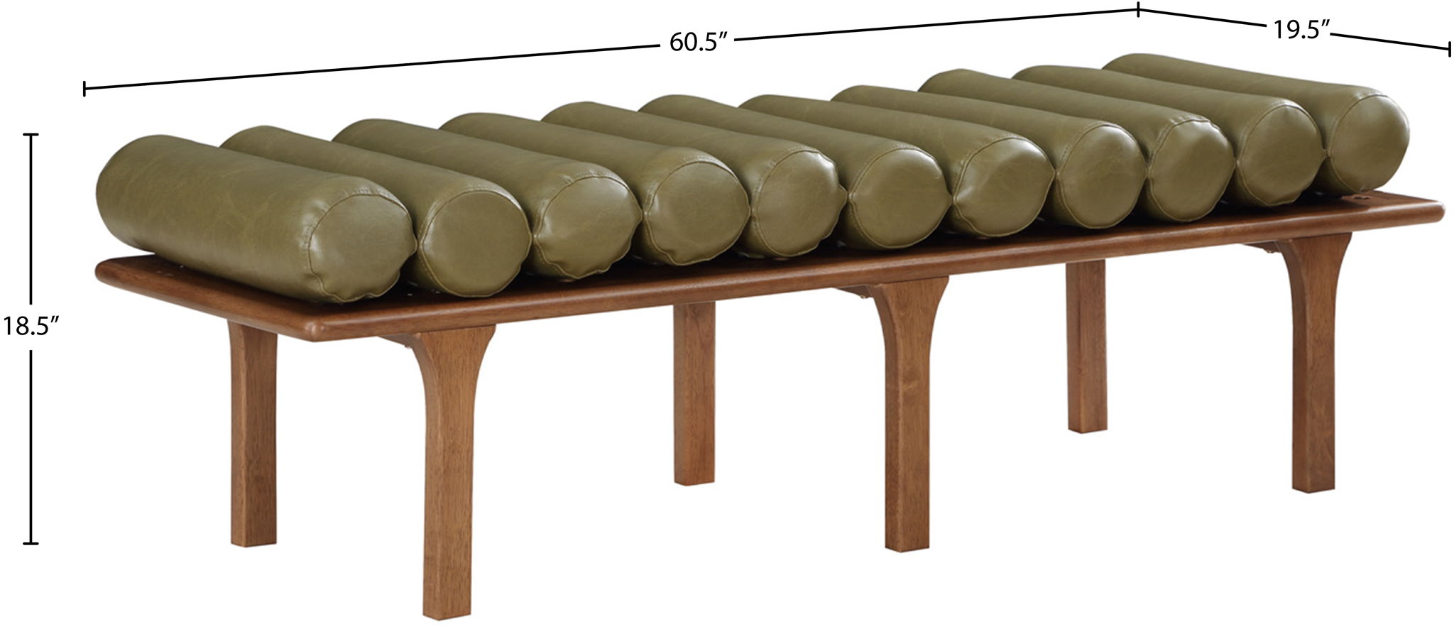 Landon - Bench With Brown Base