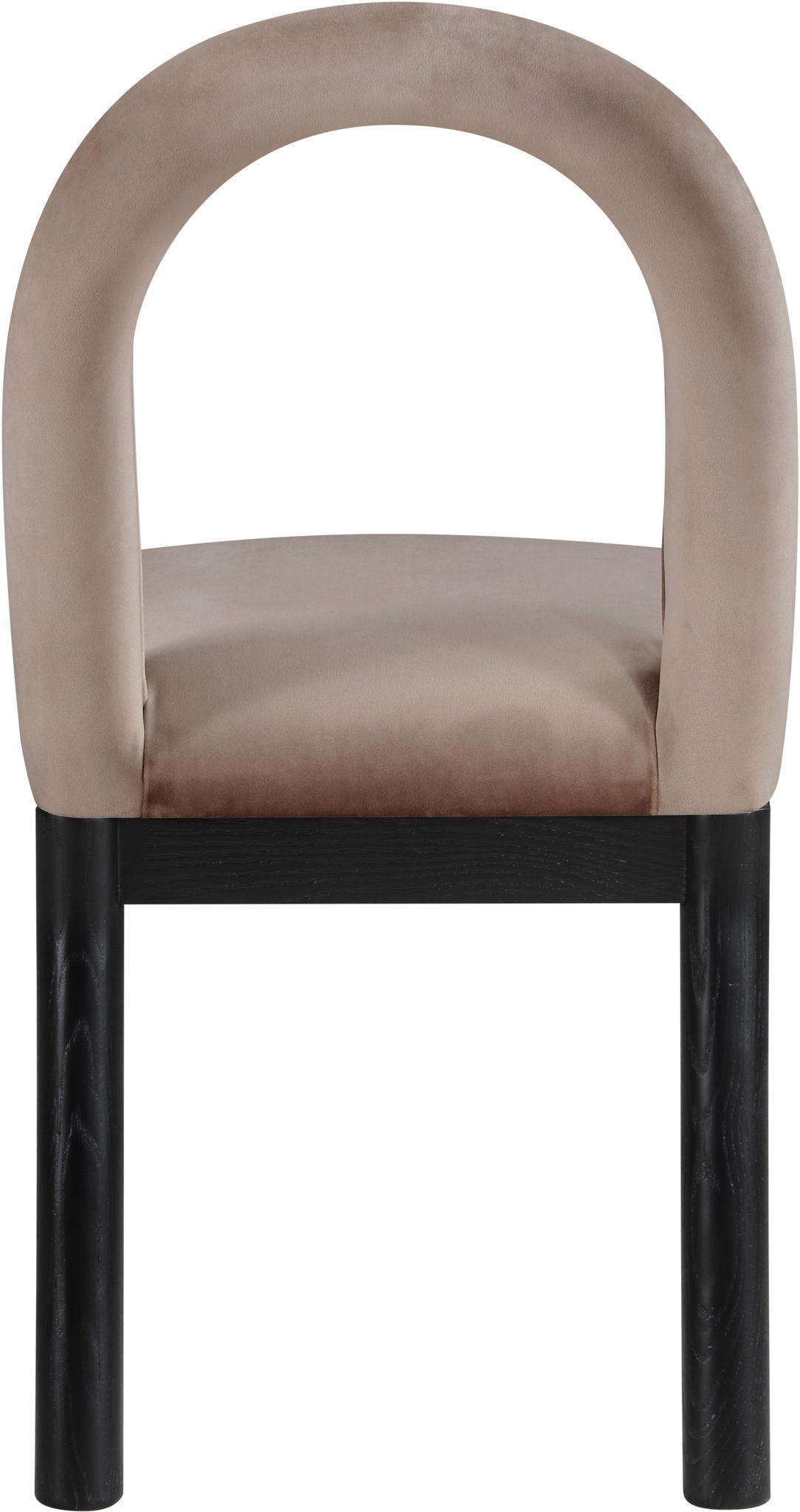 Conrad - Velvet Dining Chair With Black Legs