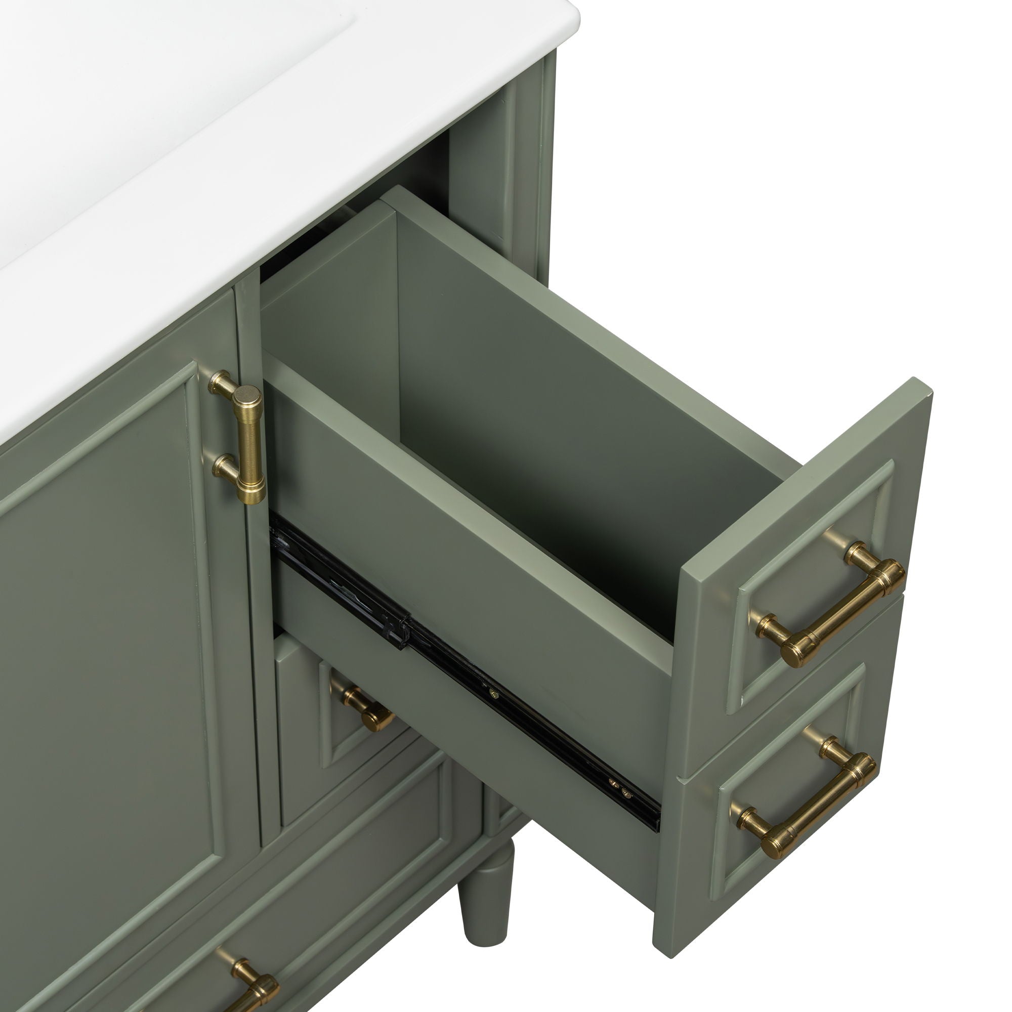 Traditional Bathroom Vanity Set With Soft Close Doors