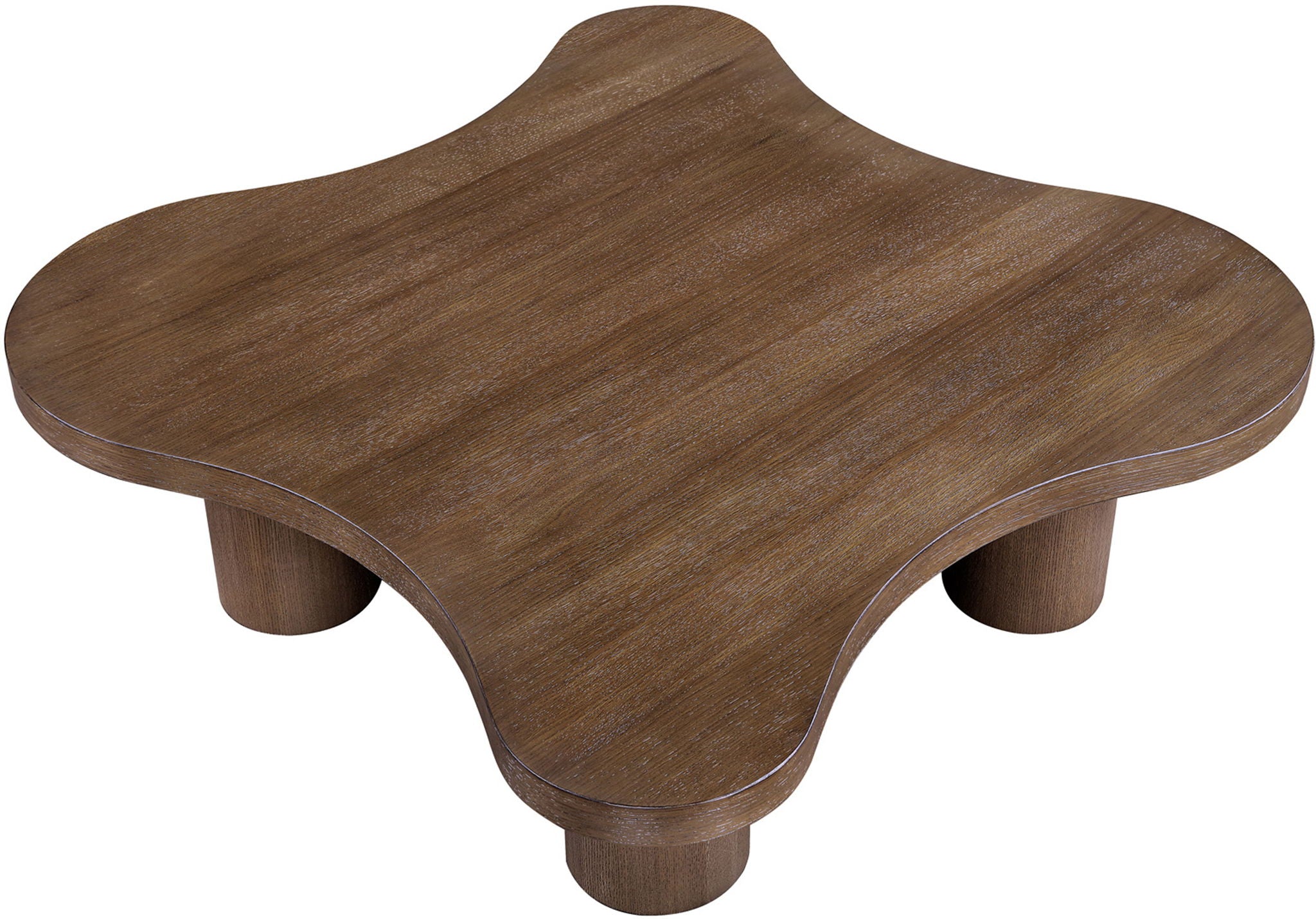 Cove - 48" Oak Veneer And Solid Wood Coffee Table