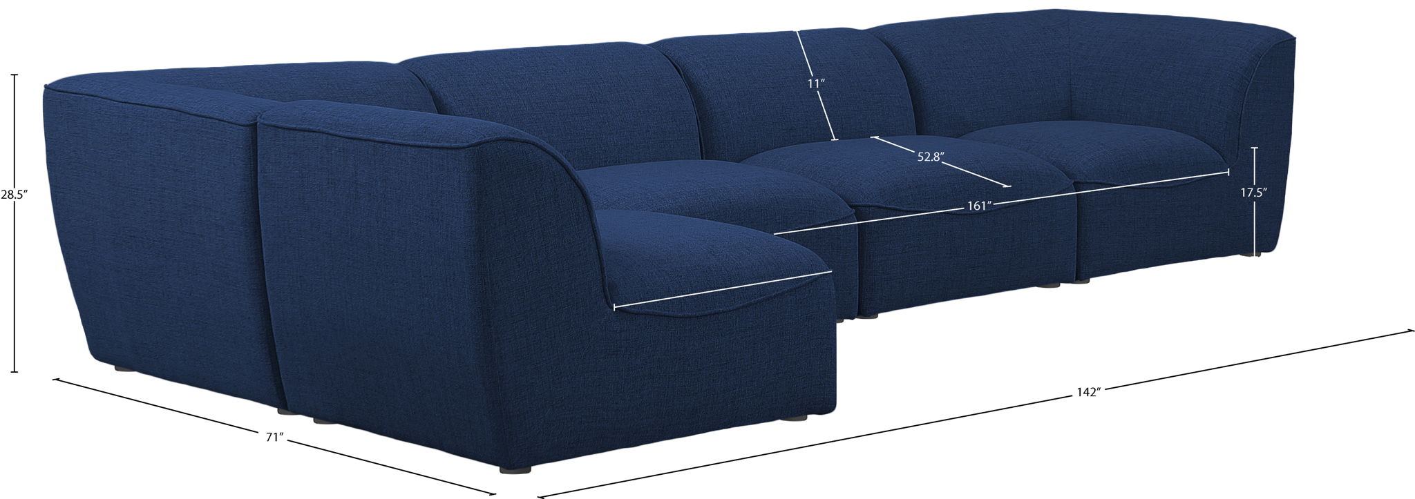 Miramar - 5 Piece Modular Sectional