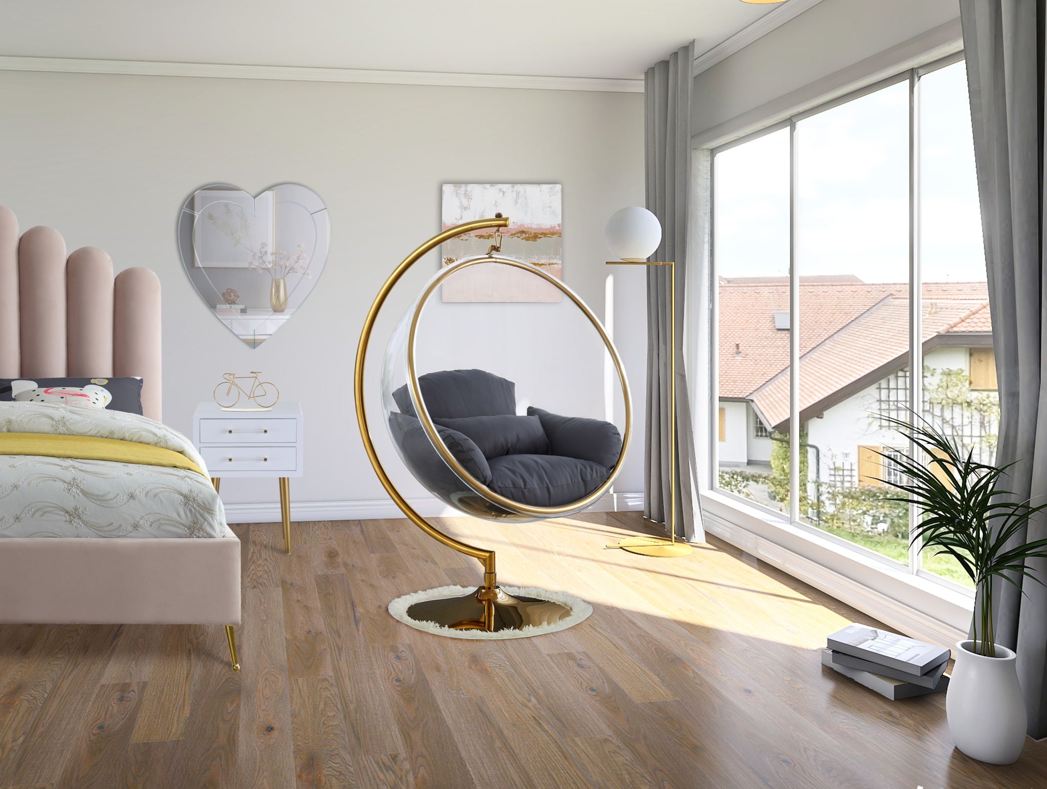 Luna - Swing Bubble Accent Chair
