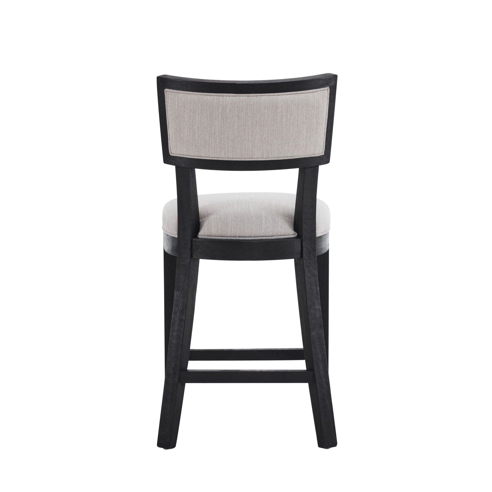 Upholstered Counter Height Bar Stools With Comfy Back (Set of 2)